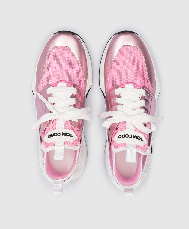Tom Ford o1y0126 Low-Top Sneakers in Pink/White Size US 10 / IT 40 - 4 Thumbnail