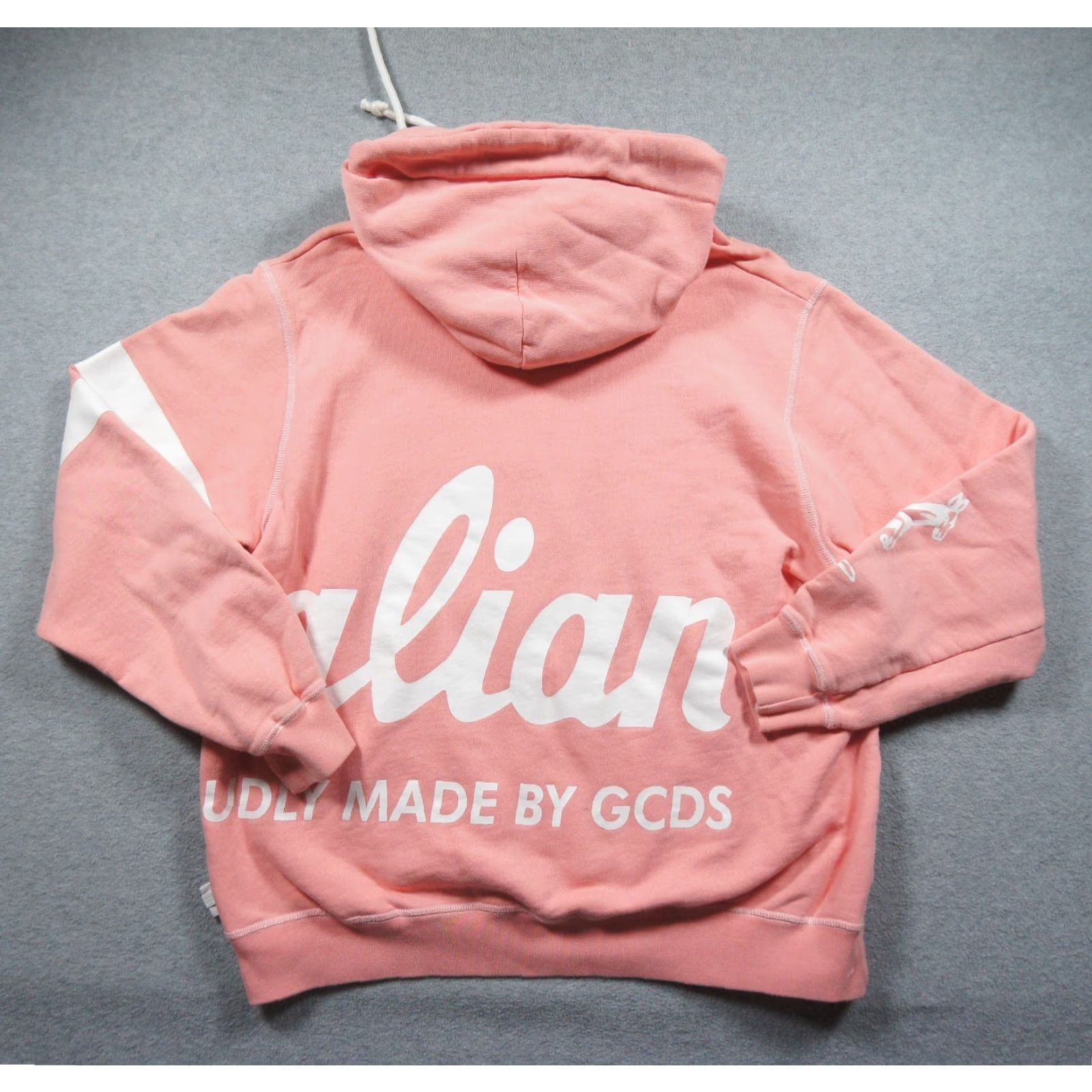 GCDS GCDS Hoodie Mens Small Pink Pullover Hooded Sweatshirt Streetwear Regular Fit Cotton Fleece Logo All Seasons Size US S / EU 44-46 / 1 - 6 Thumbnail