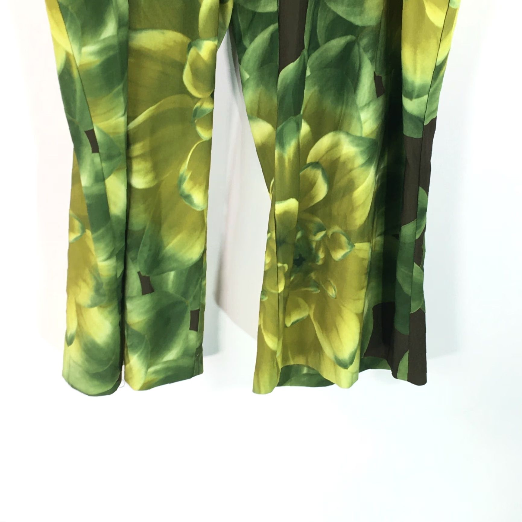 Vintage VINTAGE Ashley Stewart Leggings Size 26 Garden Print Yoga Workout Stretch Womens Size 26" / US 2 / IT 38 - 3 Thumbnail
