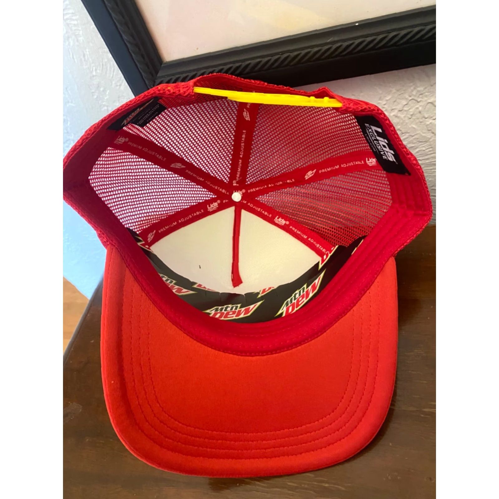 Lids VINTAGE Mountain Dew The Dew Crew Adjustable Trucker Hat Cap New Size ONE SIZE - 4 Thumbnail