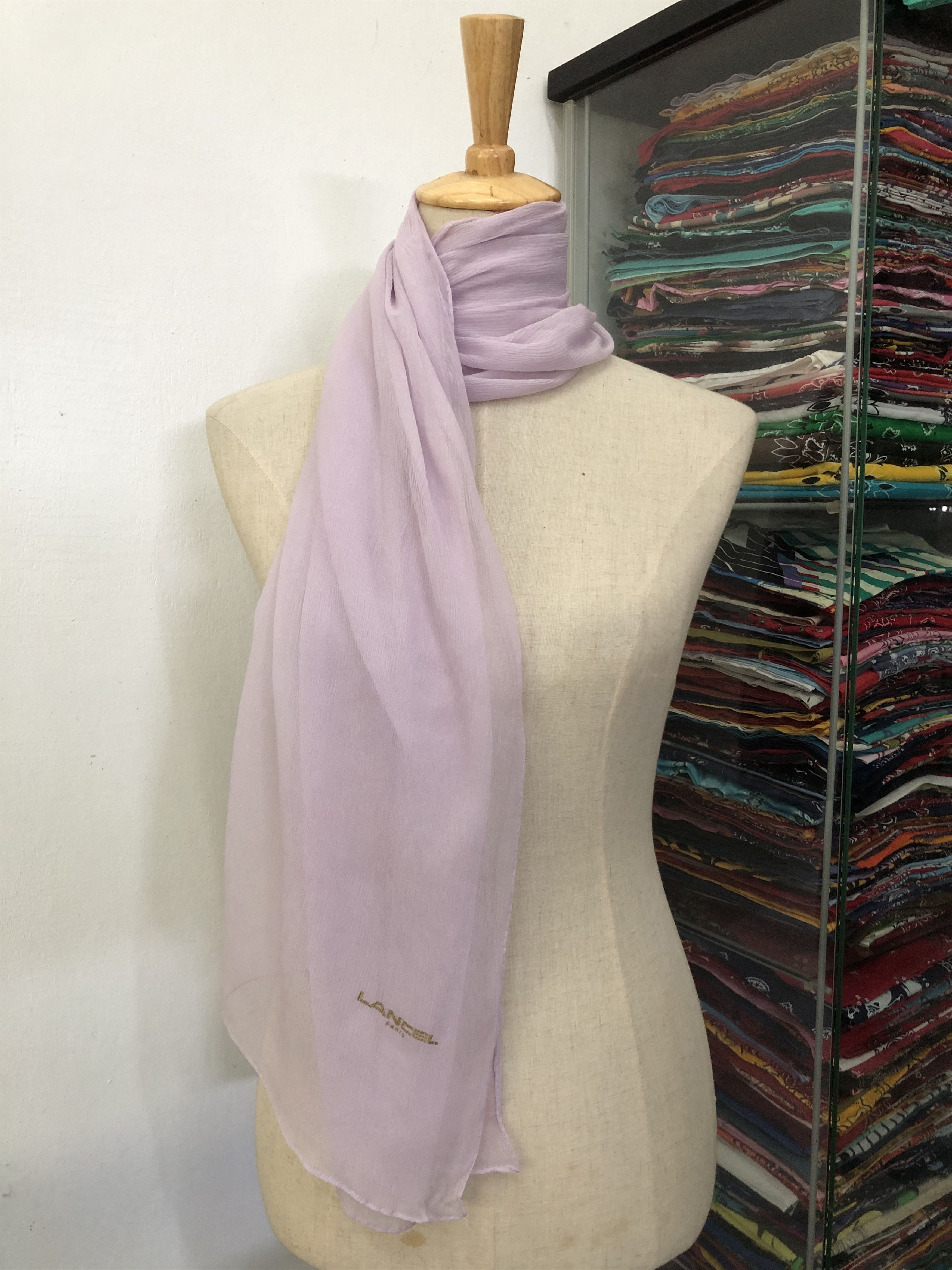 Lancel × Vintage Vintage Lancel Silk Scarf Size ONE SIZE - 1 Thumbnail