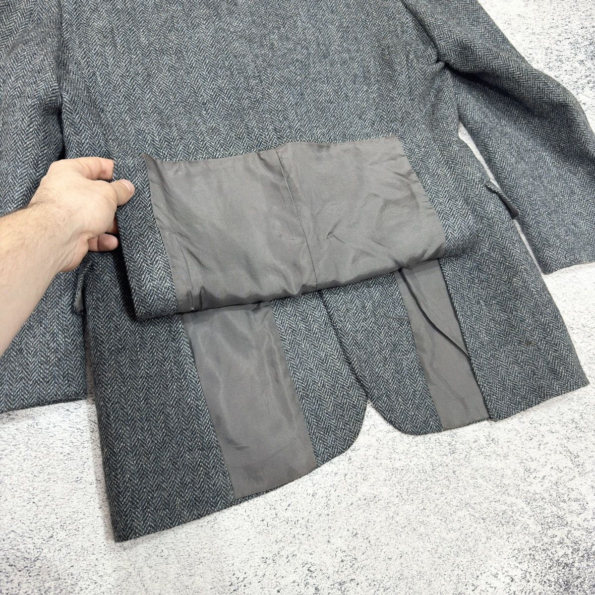 Designer × Vintage Vintage Dunn&Co Pure New Wool Tweed Blazer 50 size M Size 40R - 9 Thumbnail
