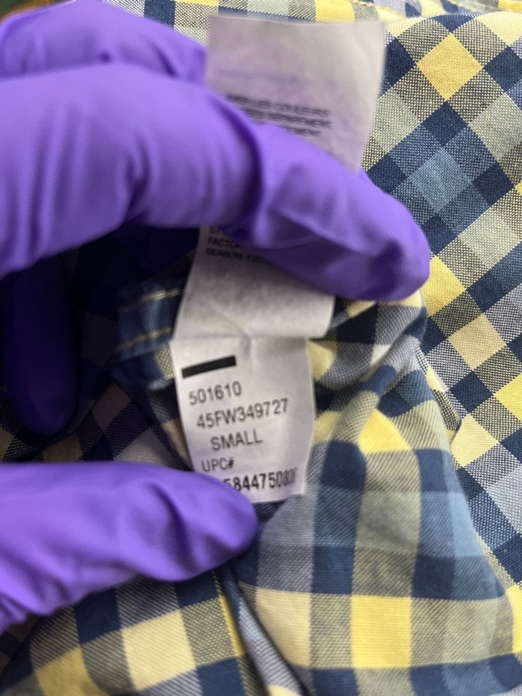 Izod Men's IZOD Button-Down Shirt Size Small Yellow Blue Plaid Size US S / EU 44-46 / 1 - 4 Thumbnail