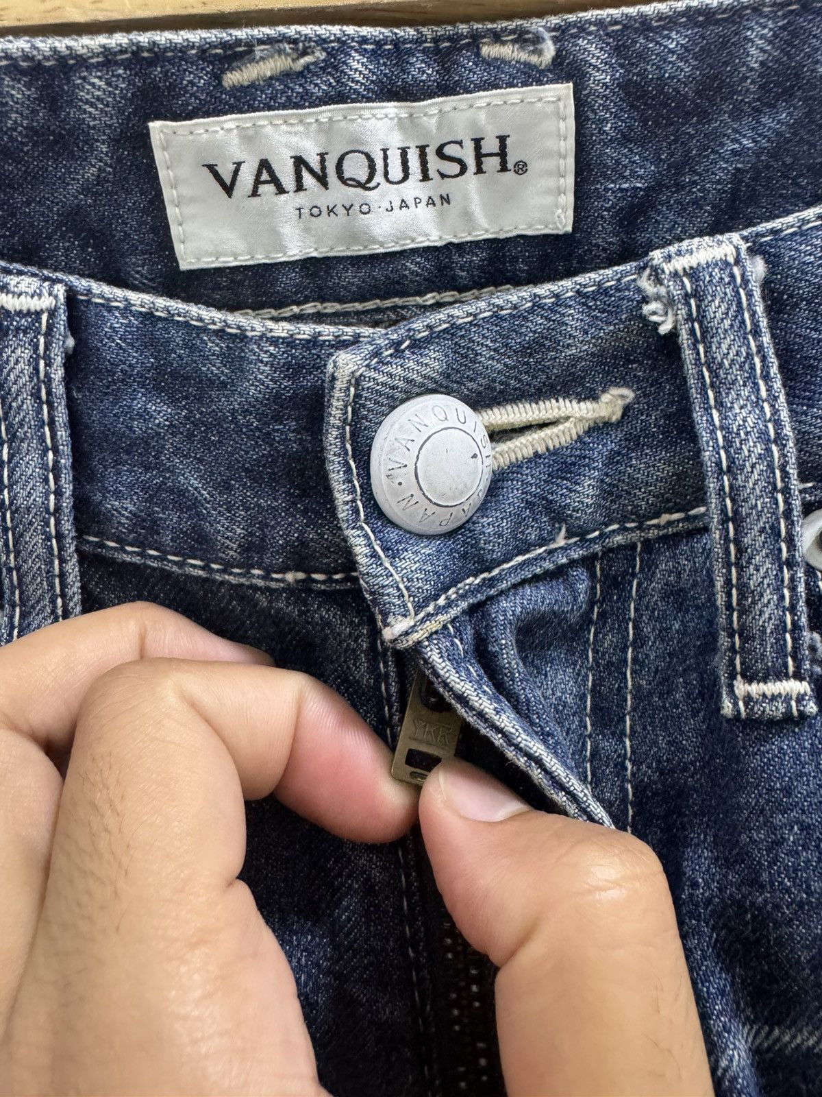 Japanese Brand × Vanquish VANQUISH JAPANESE BRAND SPLATTERED PAINT DENIM PANTS SIZE 32 Size US 32 / EU 48 - 15 Thumbnail