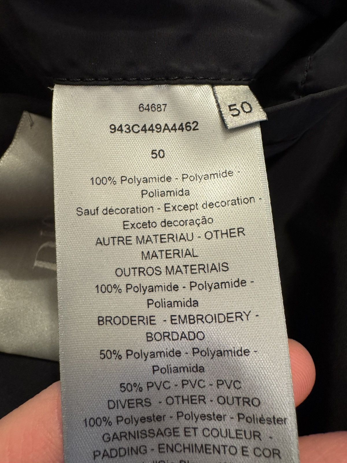 Dior *NEW* Dior Oblique Puffer Jacket Silver Size US M / EU 48-50 / 2 - 9 Thumbnail