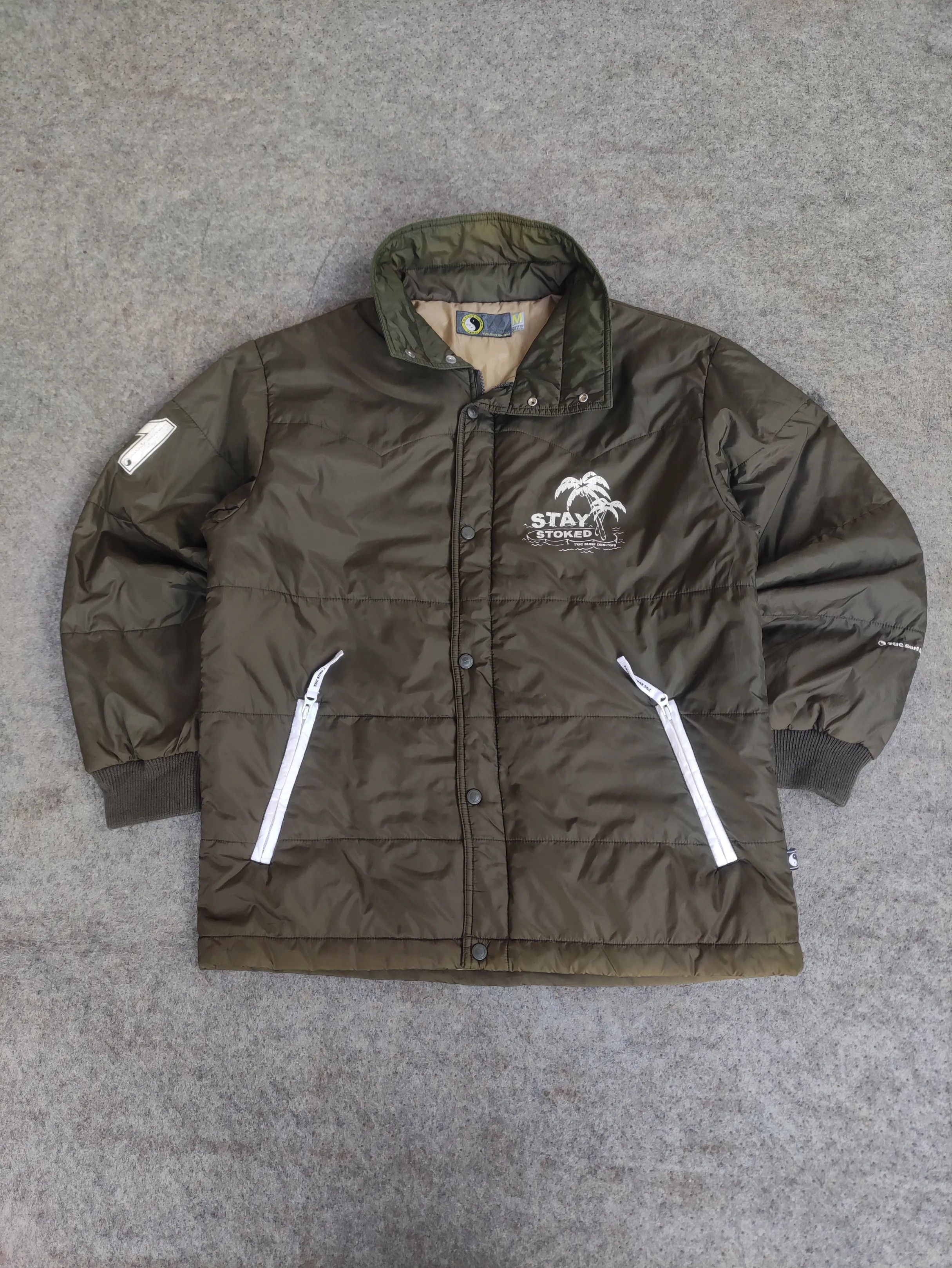Vintage Vintage T&C Surf Designs Nylon Down Jacket J018 Size US M / EU 48-50 / 2 - 1 Thumbnail