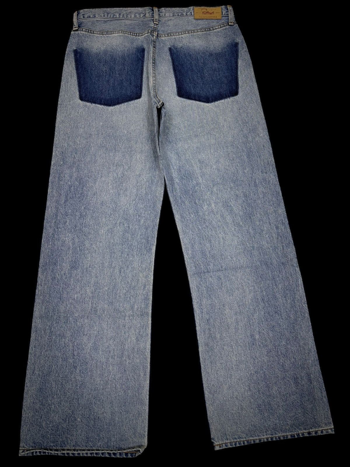 20471120 INSANE Slanted Fly Wide Leg Denim Baggy Jeans Ungrid 2114071 Size US 33 - 5 Thumbnail