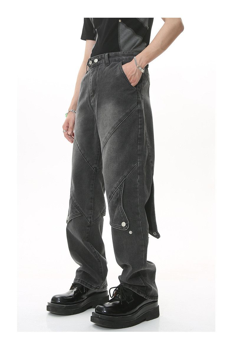 Japanese Brand × Jean Vintage motorcycle heavy-duty patchwork cargo jeans Size US 32 / EU 48 - 1 Thumbnail