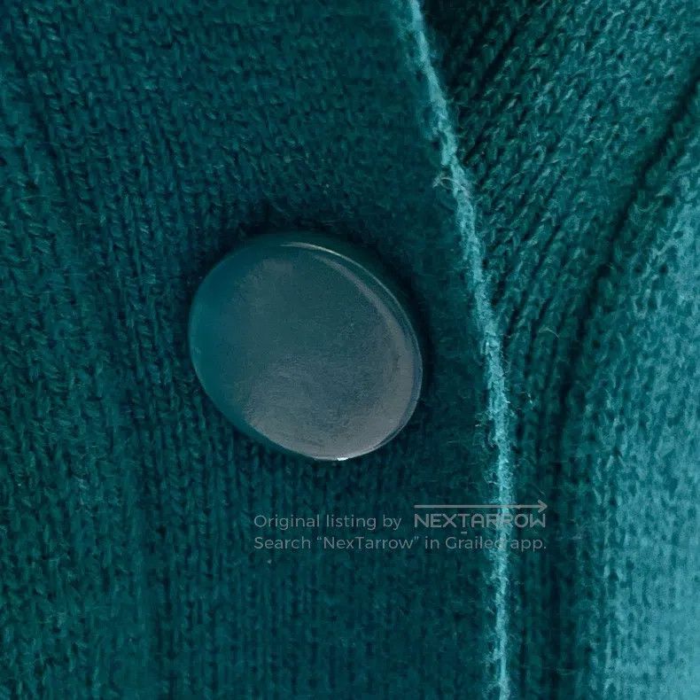 Loro Piana LORO PIANA Emerald Green Cashmere Knit Cardigan Size XS / US 0-2 / IT 36-38 - 6 Thumbnail