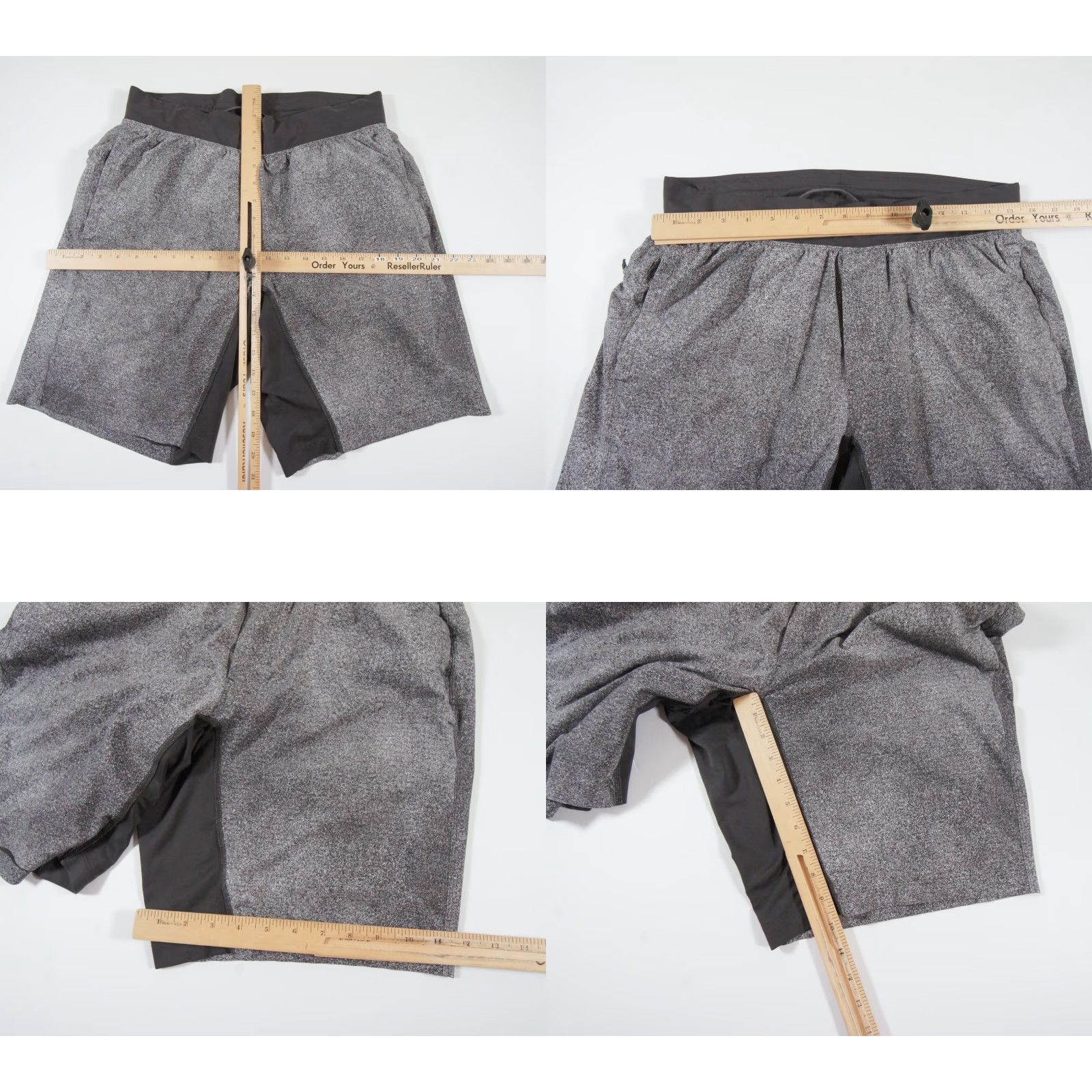Lululemon VINTAGE Lululemon Men's Activewear Shorts 10" Inseam Gray Casual Workout Gym Size US 33 - 8 Thumbnail