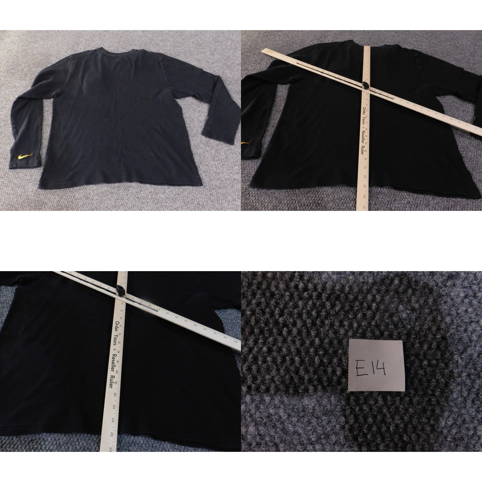 Nike Pittsburgh Steelers Shirt Mens XL Black Long Sleeve Nike NFL Team Apparel Cotton Size US XL / EU 56 / 4 - 9 Thumbnail