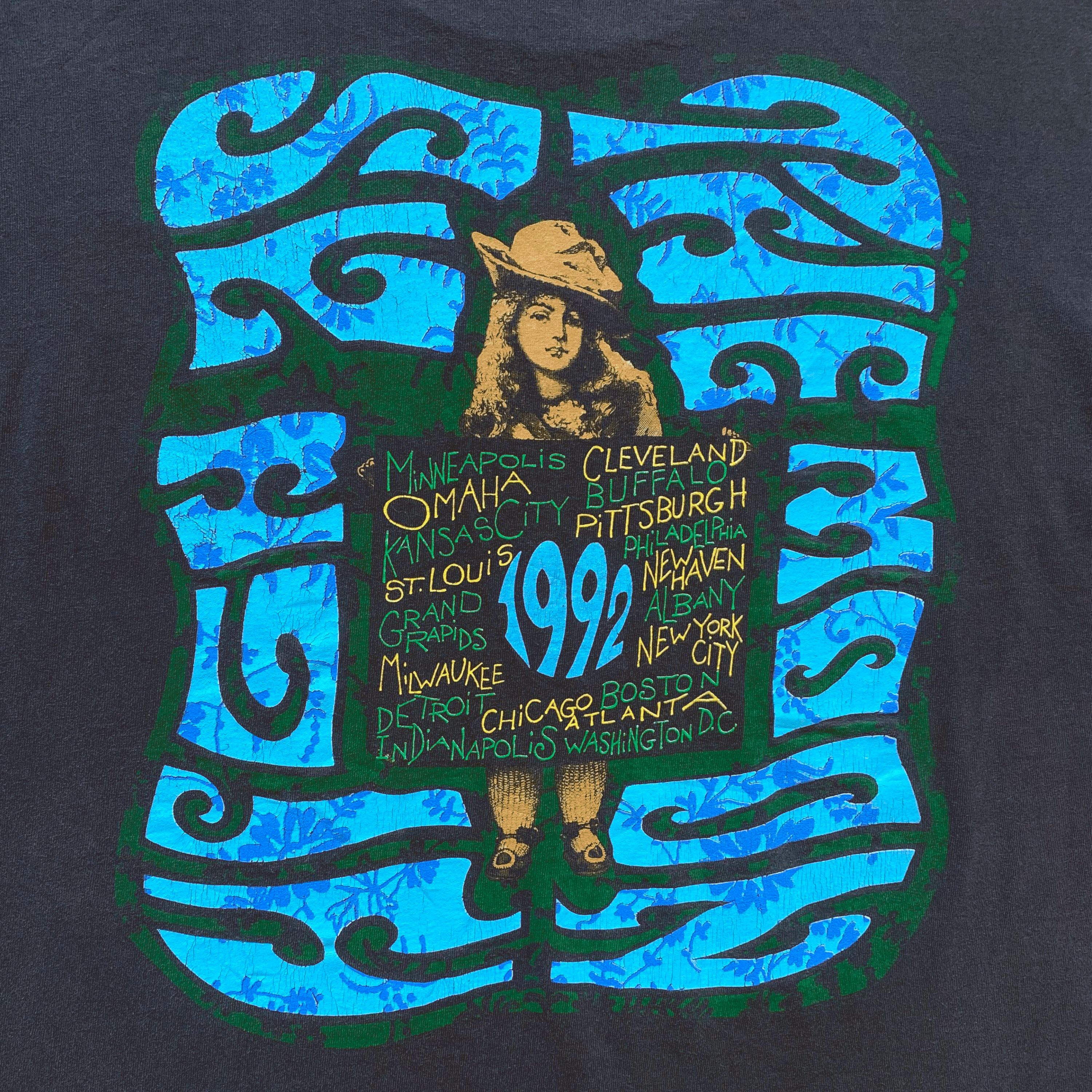 Band Tees × Hanes × Vintage Vintage 1992 The Black Crowes High As The Moon Tour T-Shirt Size US L / EU 52-54 / 3 - 6 Thumbnail