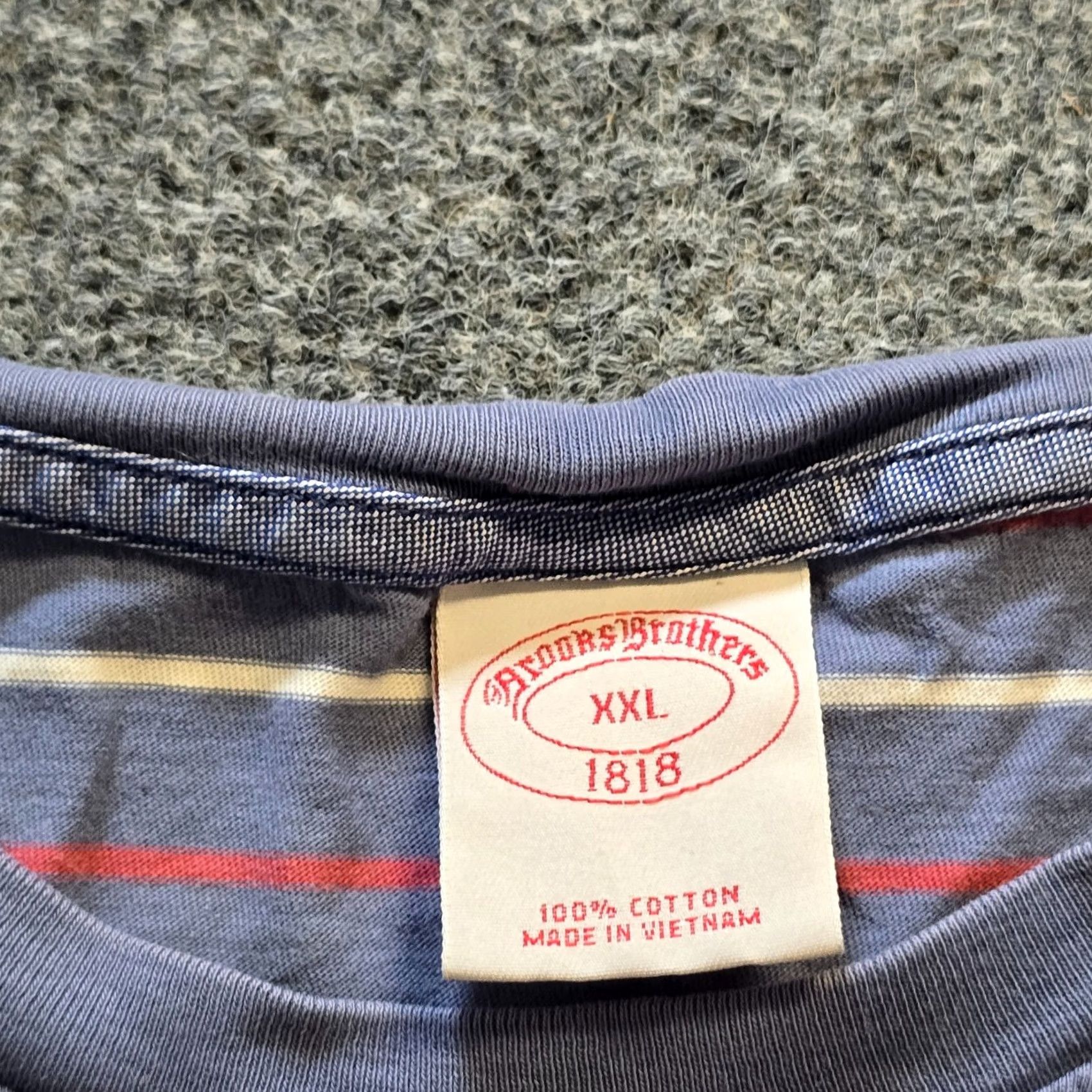 Brooks Brothers Brooks Brothers Ladies Size XXL Blue Striped Short Sleeve Preppy Nautical Classic Top Size XXL / US 16-18 / IT 52-54 - 3 Thumbnail