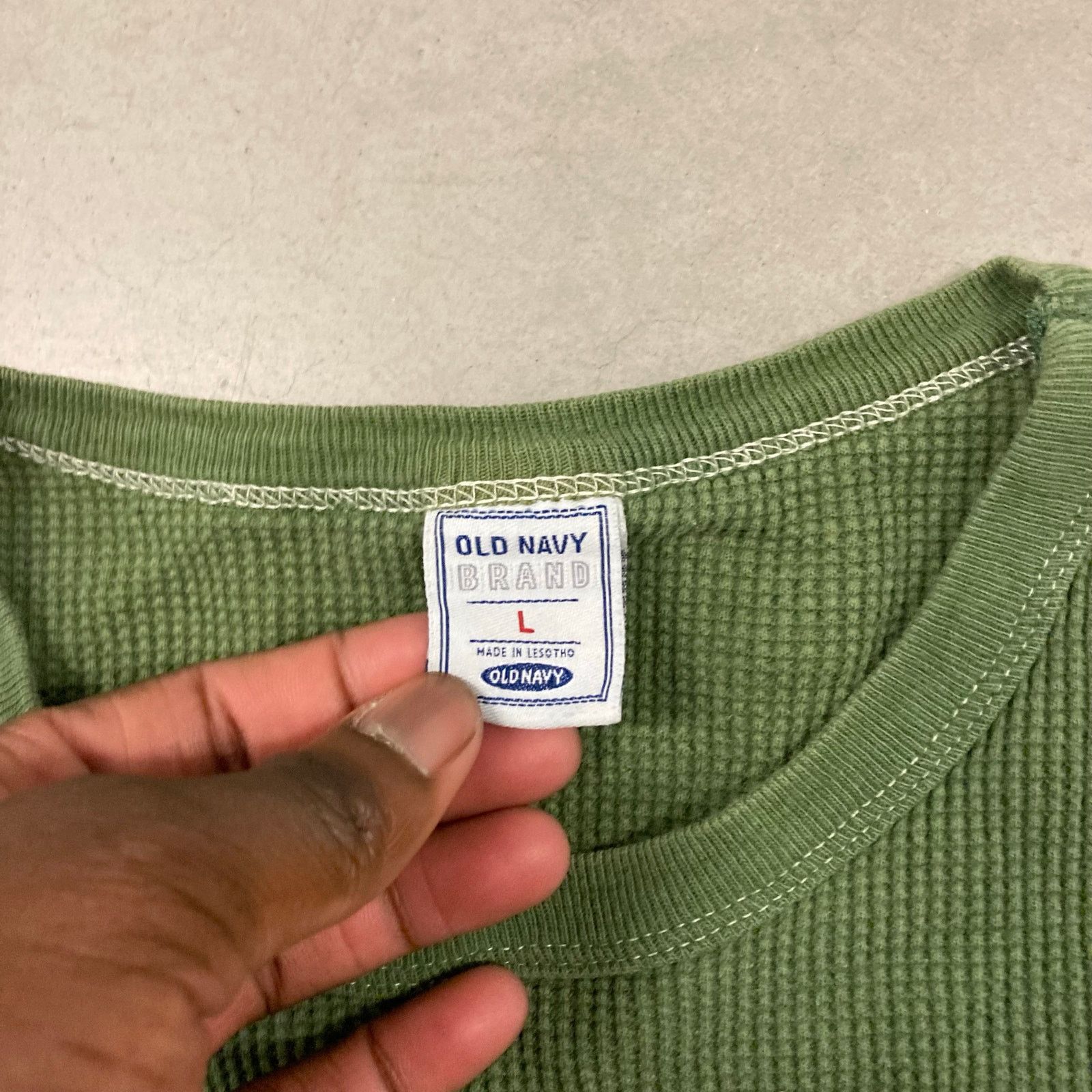 Old Navy × Vintage Y2K thermal old navy T-Shirt Size US L / EU 52-54 / 3 - 5 Thumbnail
