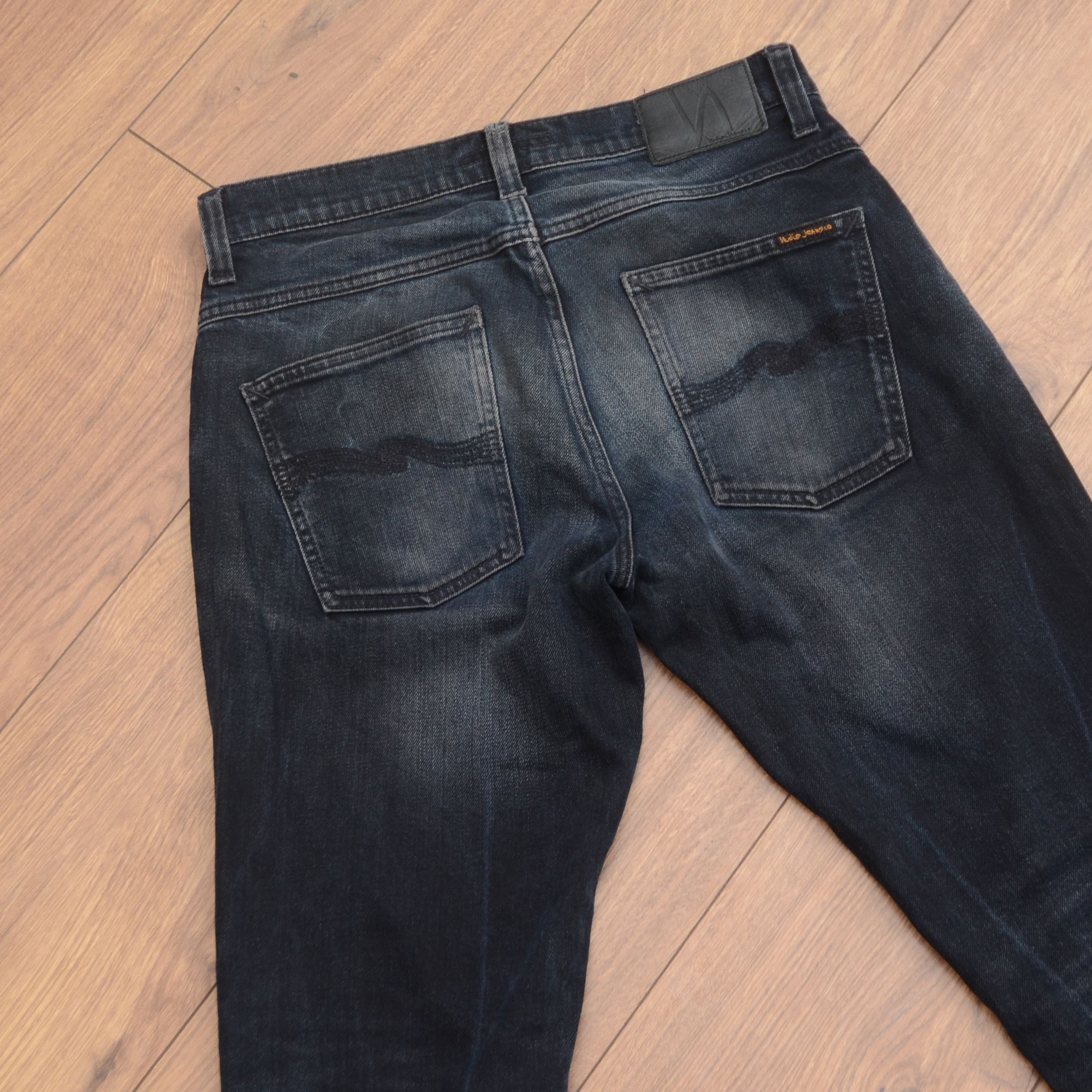 Nudie Jeans Nudie Jeans W32 Black Dark Cove Grim Tim Organic Cotton Slim Size US 32 / EU 48 - 6 Thumbnail