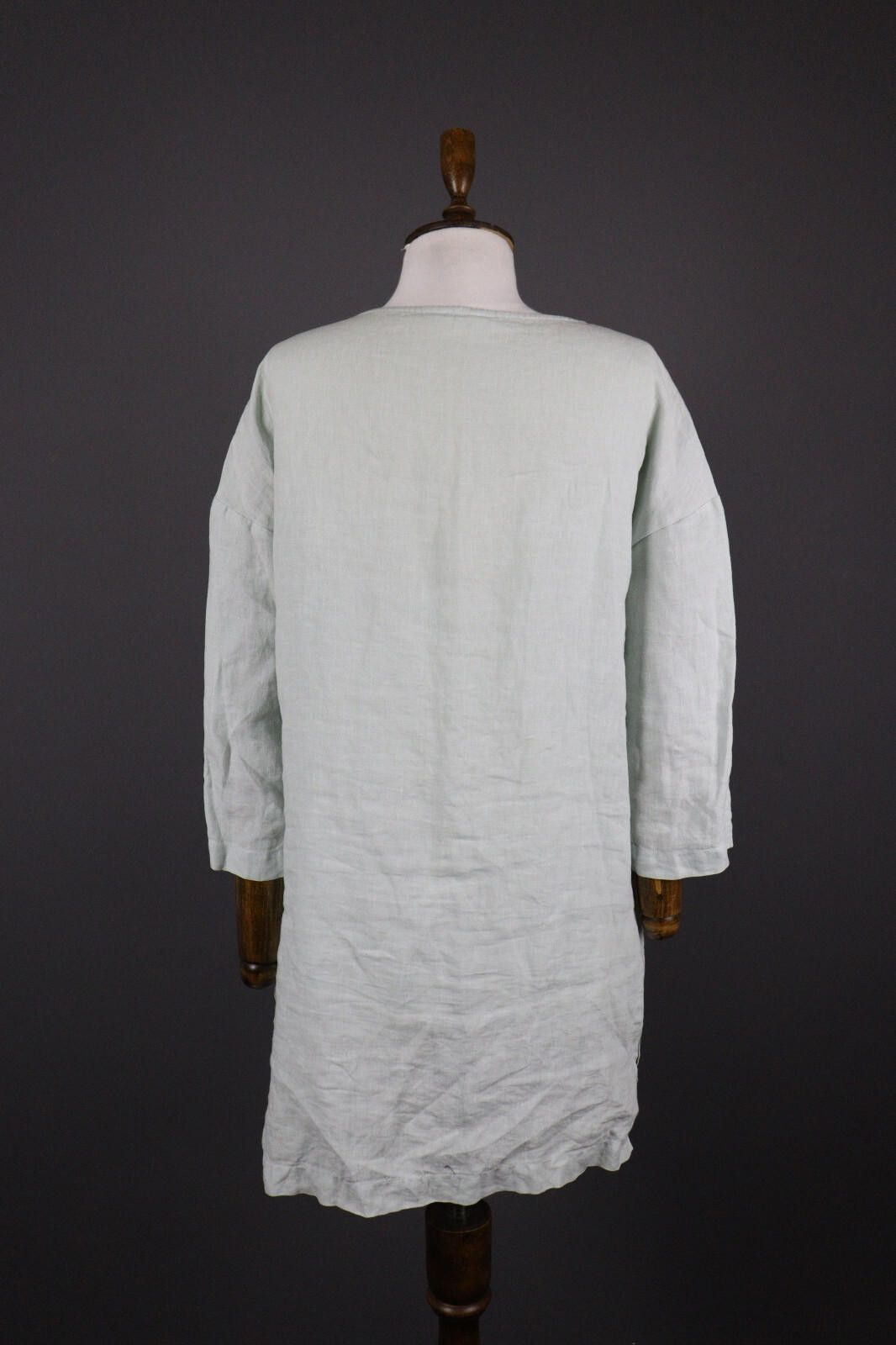 Designer Toast Relaxed Two Pockets 100% Linen Tunic Dress Size XS Size XS / US 0-2 / IT 36-38 - 5 Thumbnail