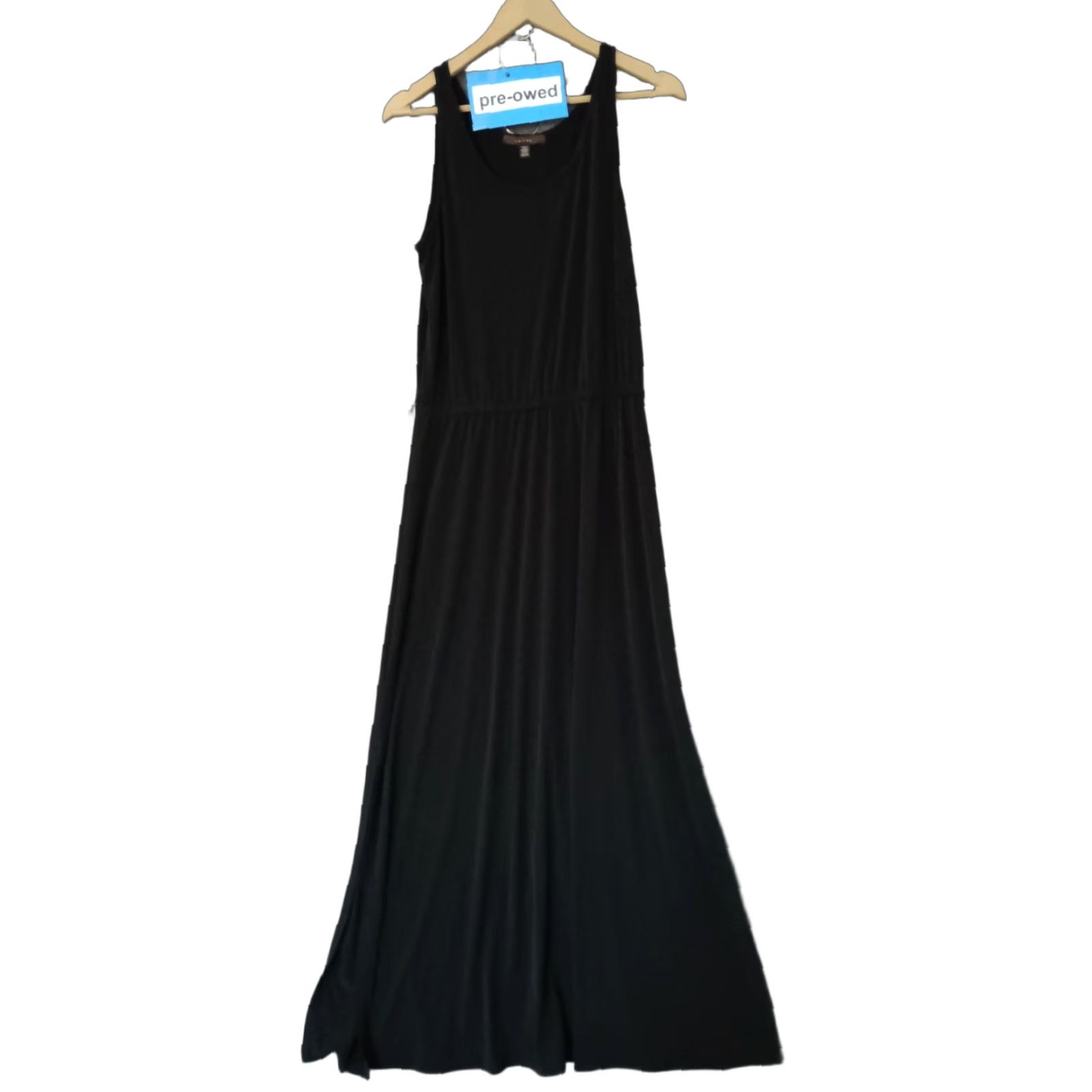 Vintage VINTAGE Fever Dress Maxi Women's Black Casual Size S Sleeveless Side Slit Pullover Maxi Dress, Solid, 90s-Event, Womens Size S / US 4 / IT 40 - 1 Thumbnail