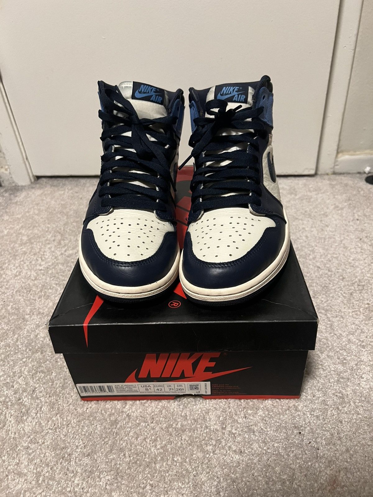 Jordan Brand Jordan 1 High Obsidian Size US 8.5 / EU 41-42 - 3 Thumbnail