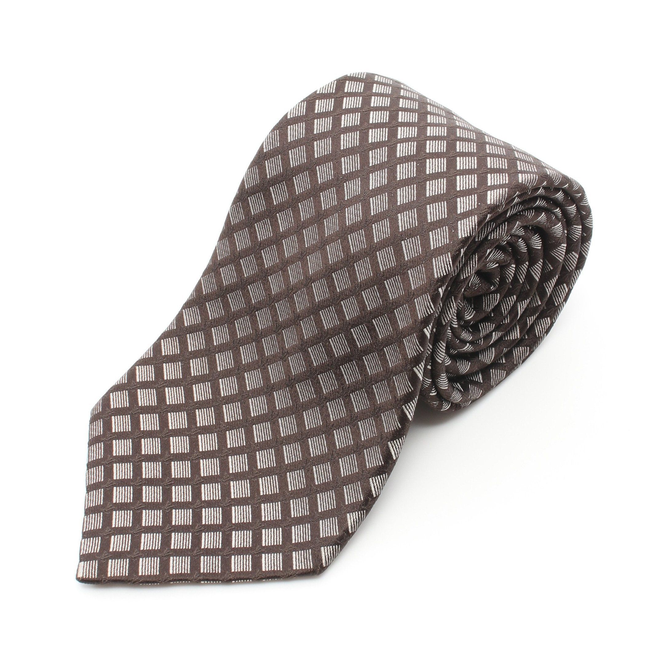 Louis Vuitton Louis Vuitton Tie Silk Brown Size ONE SIZE - 1 Thumbnail
