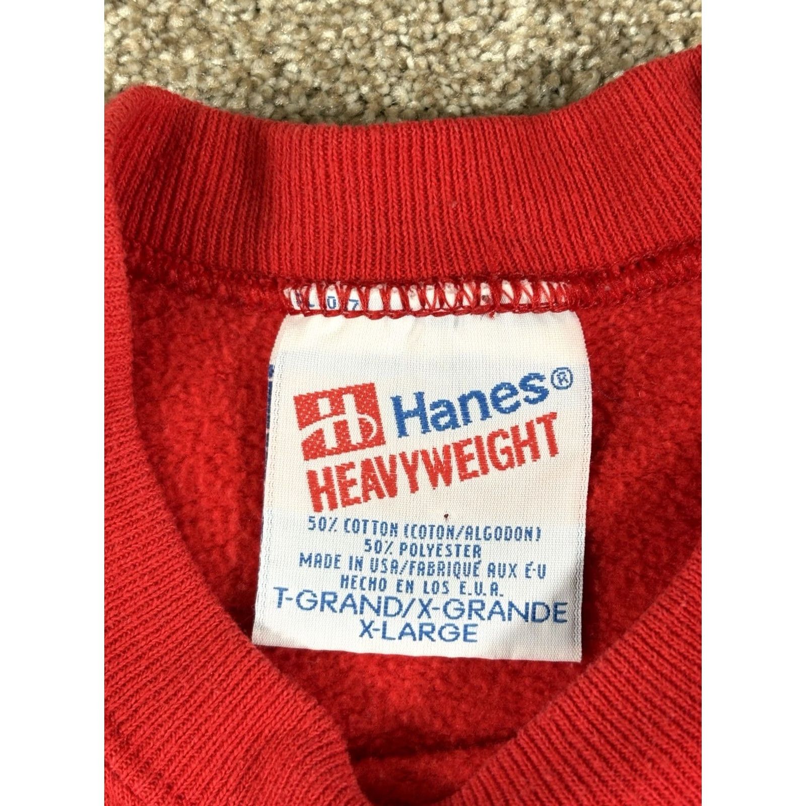 Hard Rock Cafe VINTAGE Hanes Heavyweight Hard Rock Cafe Las Vegas Embroidered Sweatshirt XL Size US XL / EU 56 / 4 - 5 Thumbnail