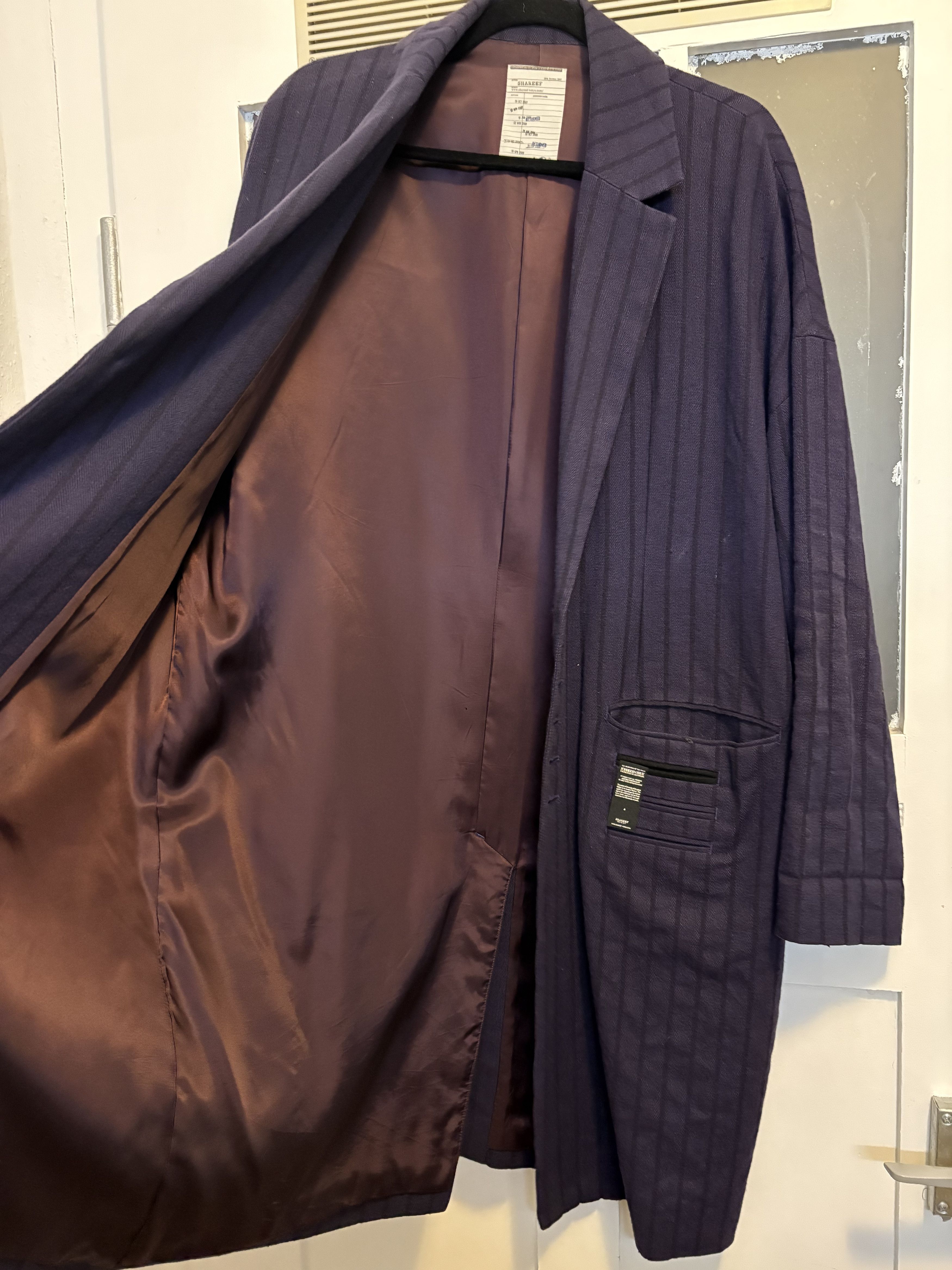 SHAREEF Shareef Tokyo Wool Coat “Library Tag”— Made in Japan Size US M / EU 48-50 / 2 - 7 Thumbnail