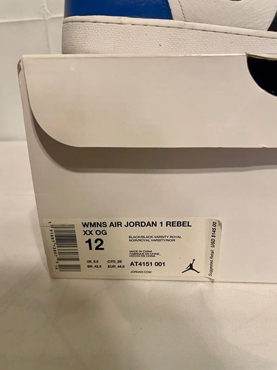 Jordan Brand Jordan 1 Rebel XX OG Top 3 Leather Athletic Shoes Womens 12 Size US 12 / IT 42 - 3 Thumbnail