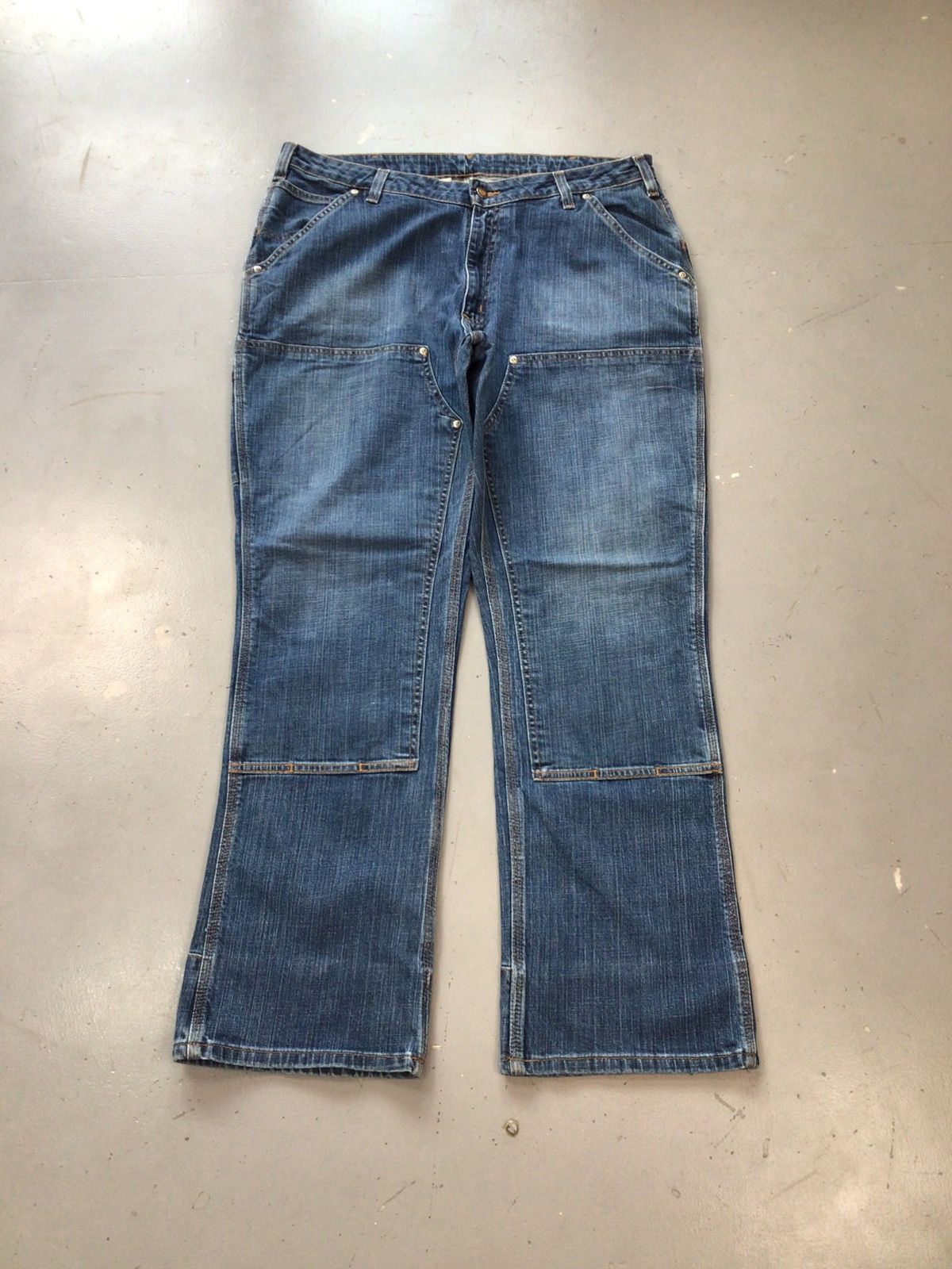 Carhartt × Vintage Vintage Carhartt WB003 FIQ double knee denim Size US 36 / EU 52 - 1 Thumbnail