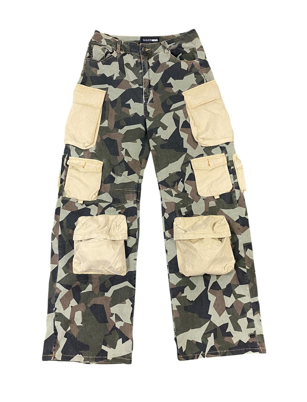 Japanese Brand Fashion nova x baggy multipocket loose fit pants Size US 32 / EU 48 - 2 Thumbnail