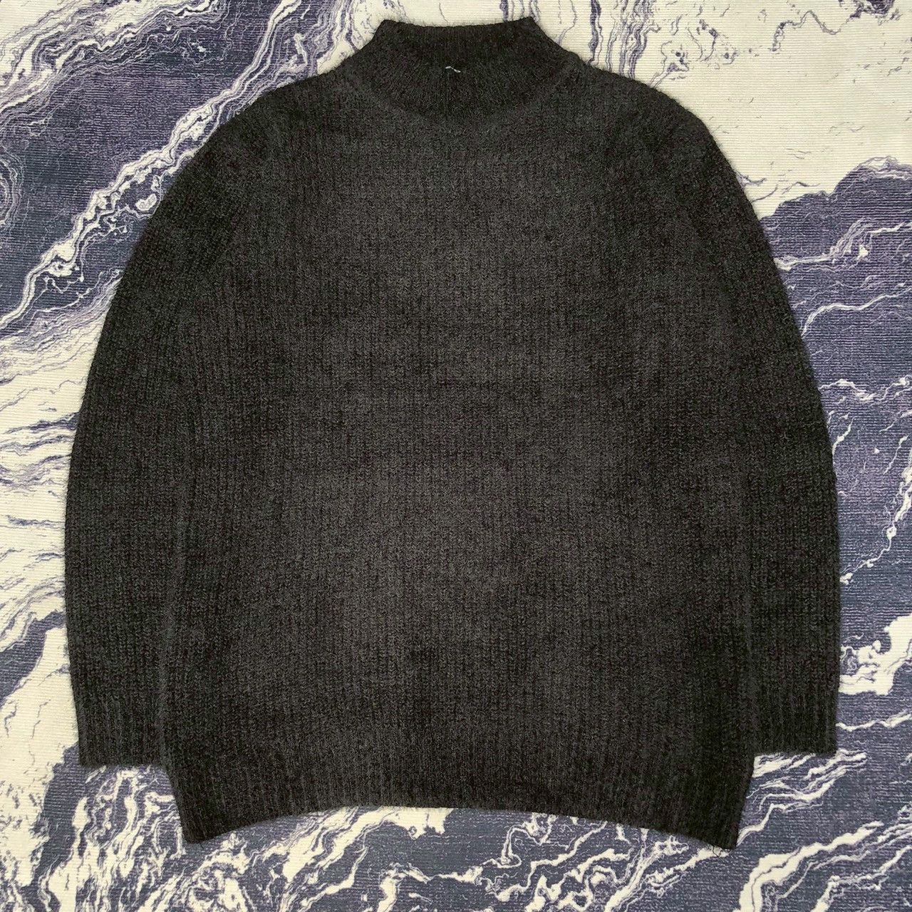 T by Alexander Wang T by Alexander Wang Fuzzy Rib Knit Mock Neck Sweater Size XS / US 0-2 / IT 36-38 - 1 Thumbnail
