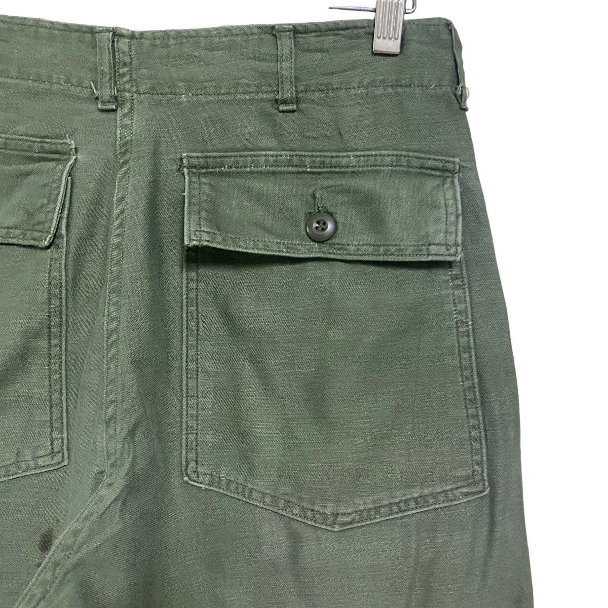 Vintage Vintage 60s US Army Fatigue Pants Og107 Sateen Size US 31 - 12 Thumbnail