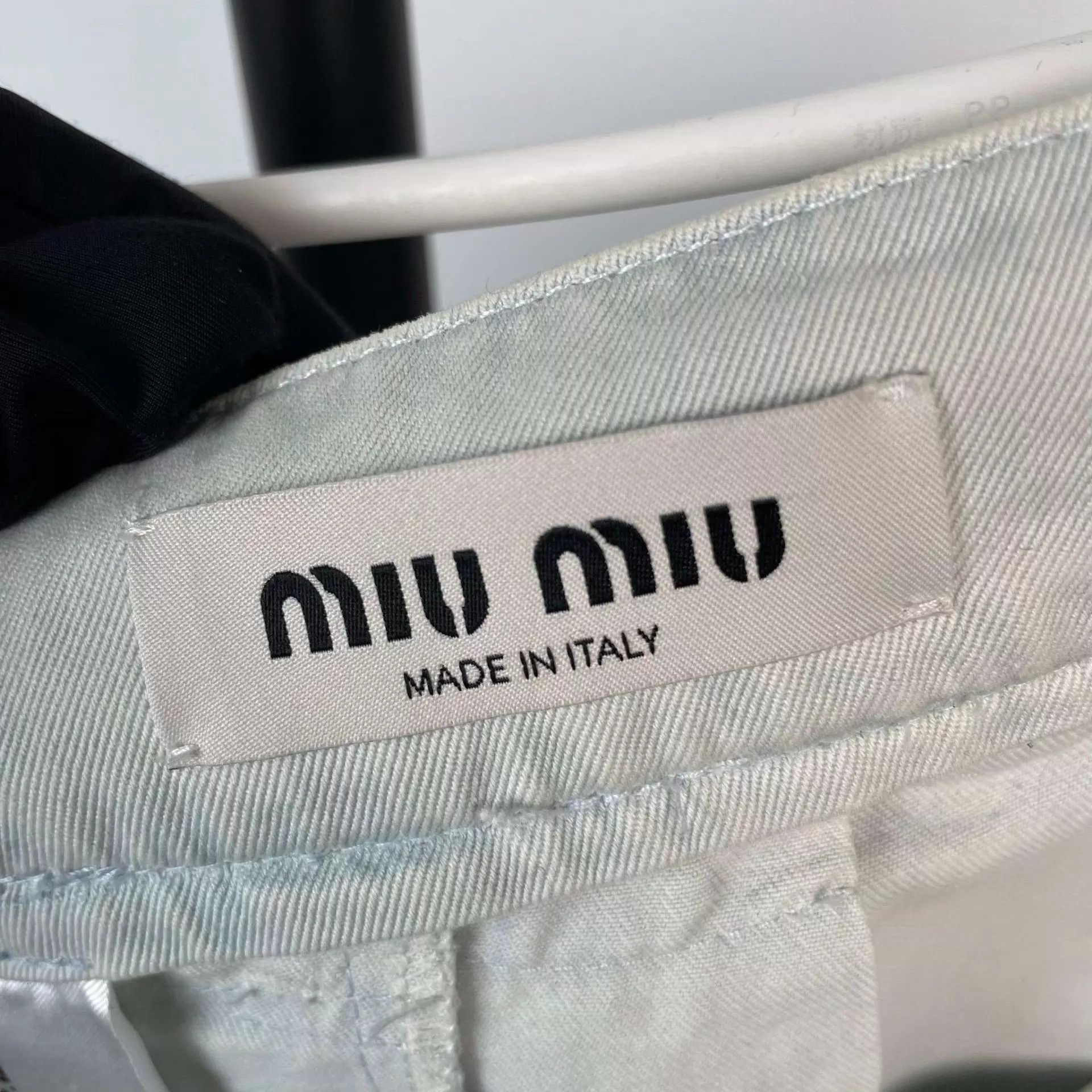 Miu Miu MIU MIU light blue cotton denim skirt 36 Size 25" / US 0 / IT 36 - 4 Thumbnail