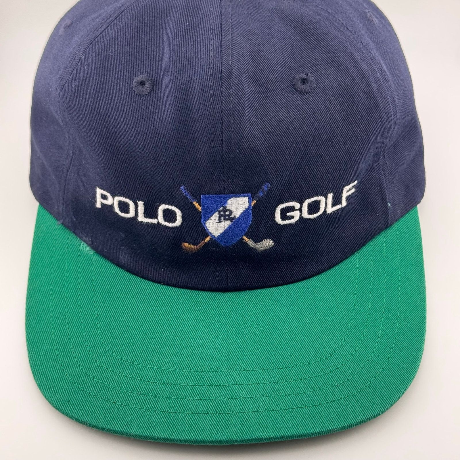Polo Ralph Lauren NWT VTG 90s Polo Golf Ralph Lauren Golfing Shield Crest Hat Size ONE SIZE - 3 Thumbnail