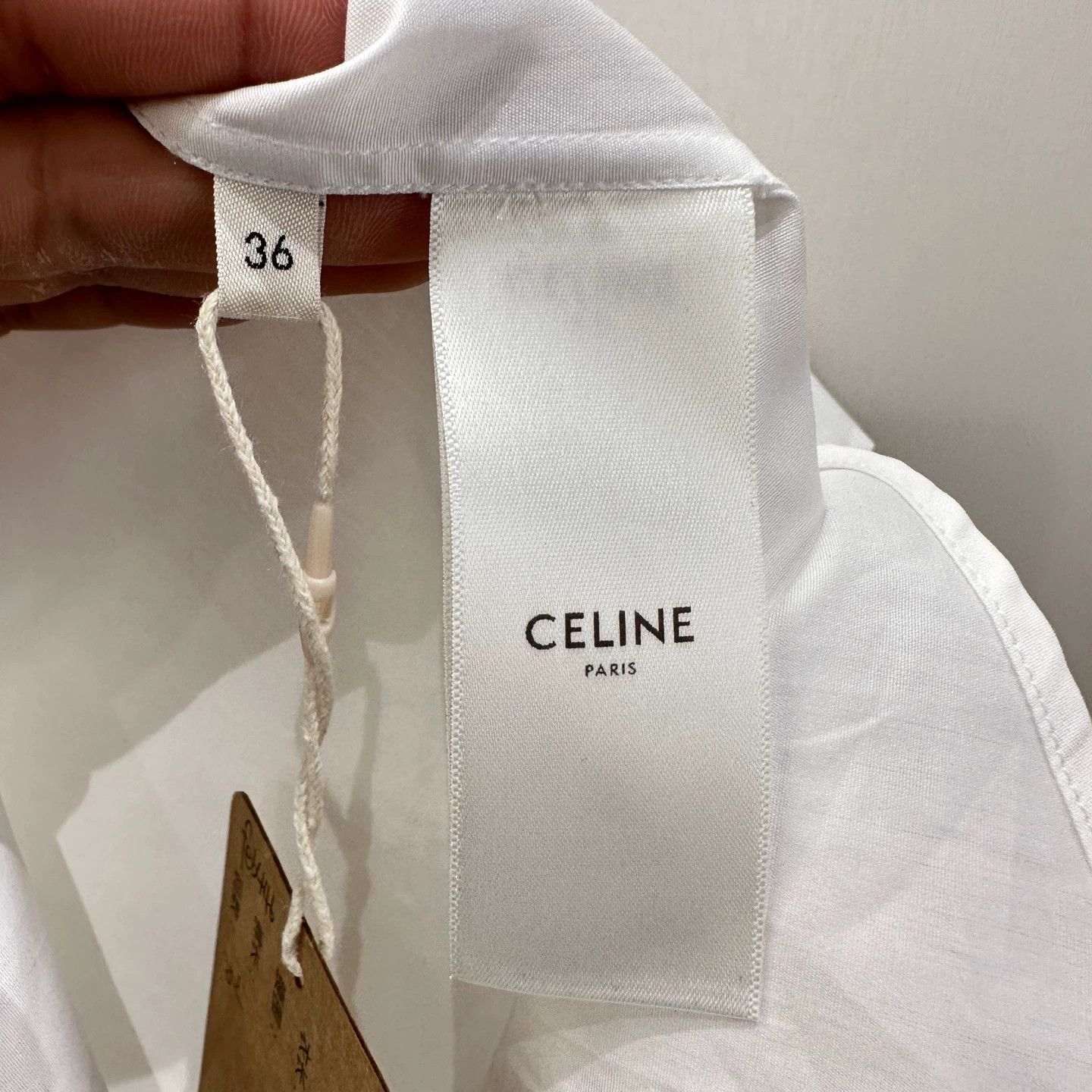 Celine Celine feb446 solid cotton long sleeve shirt 36 Size XS / US 0-2 / IT 36-38 - 4 Thumbnail