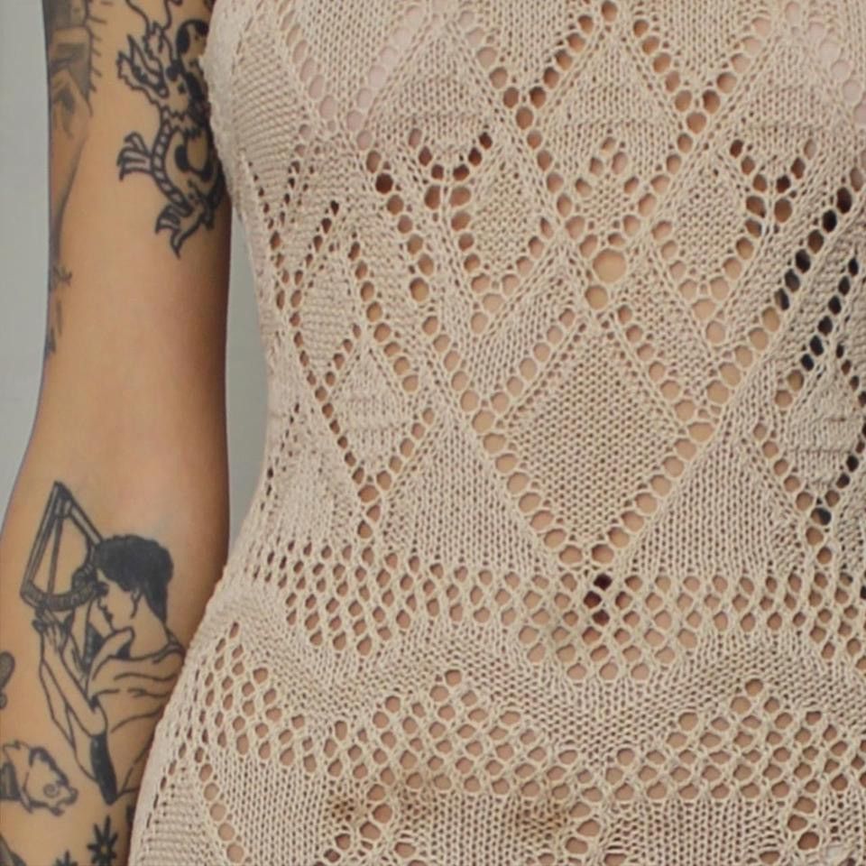 Vintage 🪽CROCHET MAXI DRESS🪽 Size S / US 4 / IT 40 - 4 Thumbnail