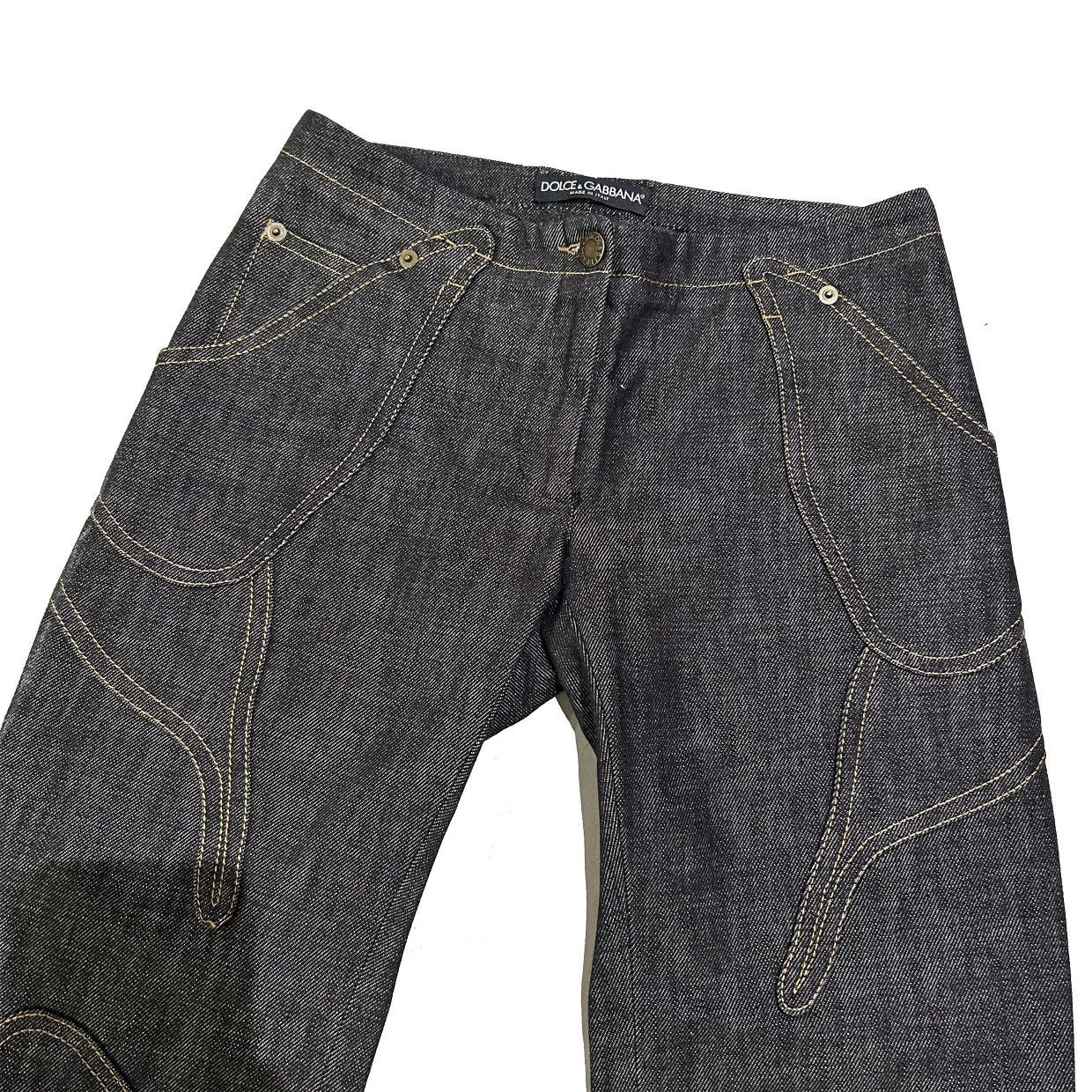 Dolce & Gabbana Dolce & Gabbana Spring 2002 Butterfly Jeans Size 26" / US 2 / IT 38 - 3 Thumbnail