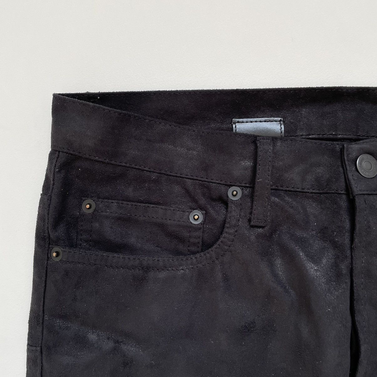 Dior A/W 08 Black Glitter Moleskin Trousers Size US 30 / EU 46 - 3 Thumbnail