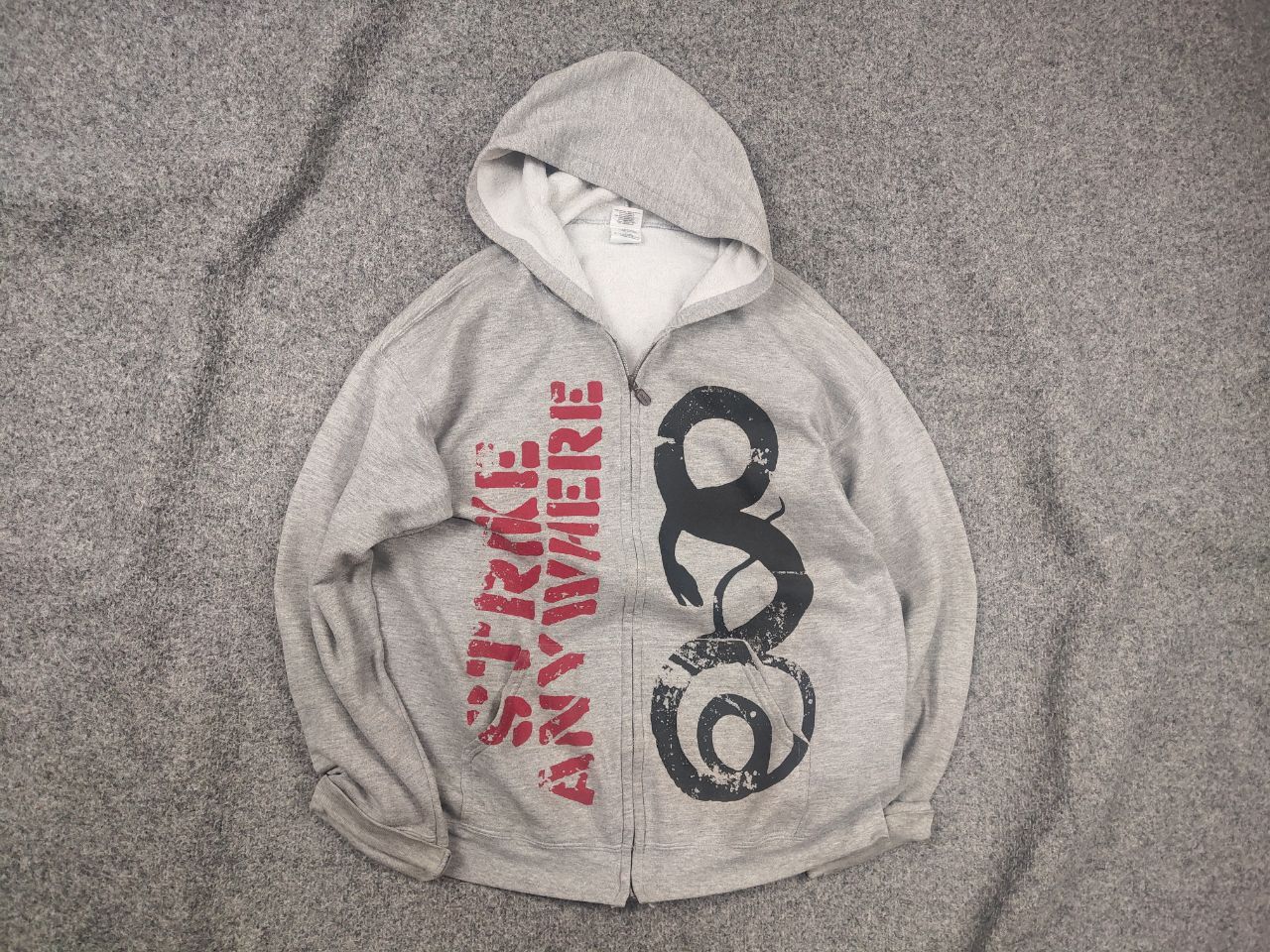 Band Tees Vintage Y2K Strike Anywhere Zip up Hoodie Punk Emo Band Erd Size US L / EU 52-54 / 3 - 1 Thumbnail