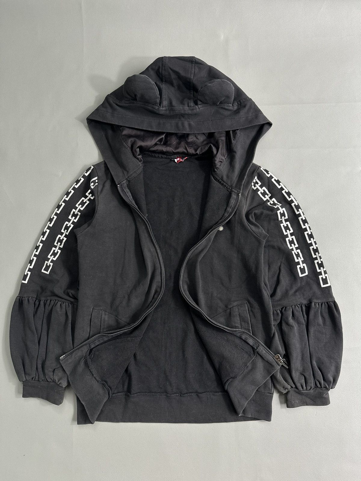 Beauty Beast CRAZY FADED CHAIN HEART ZIP UPHOODIE IFSIXWASNINE LGB STYLE Size S / US 4 / IT 40 - 7 Thumbnail