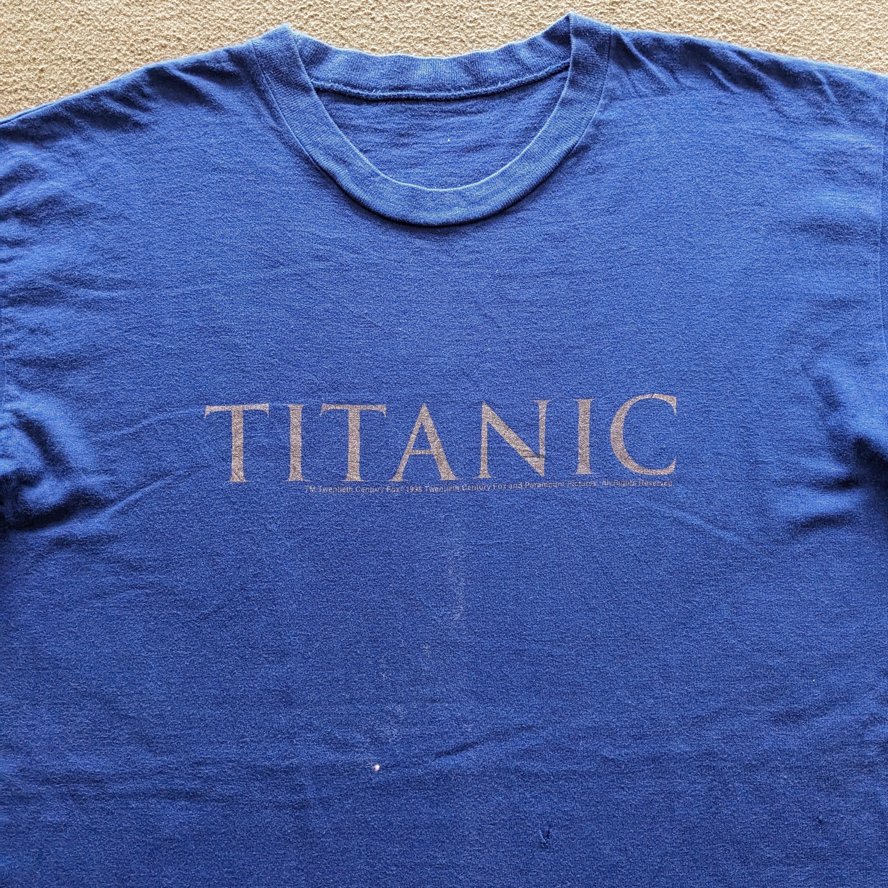 Vintage Vintage TITANIC American Romantic Movie T-shirt Size US L / EU 52-54 / 3 - 2 Thumbnail