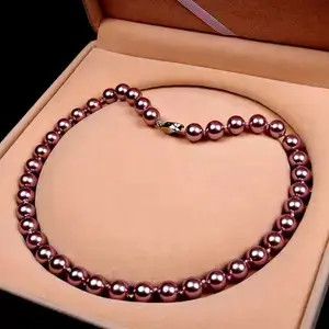 Japanese Brand Luxury Shine Lilac Natural Pearls Necklace Size ONE SIZE - 1 Thumbnail