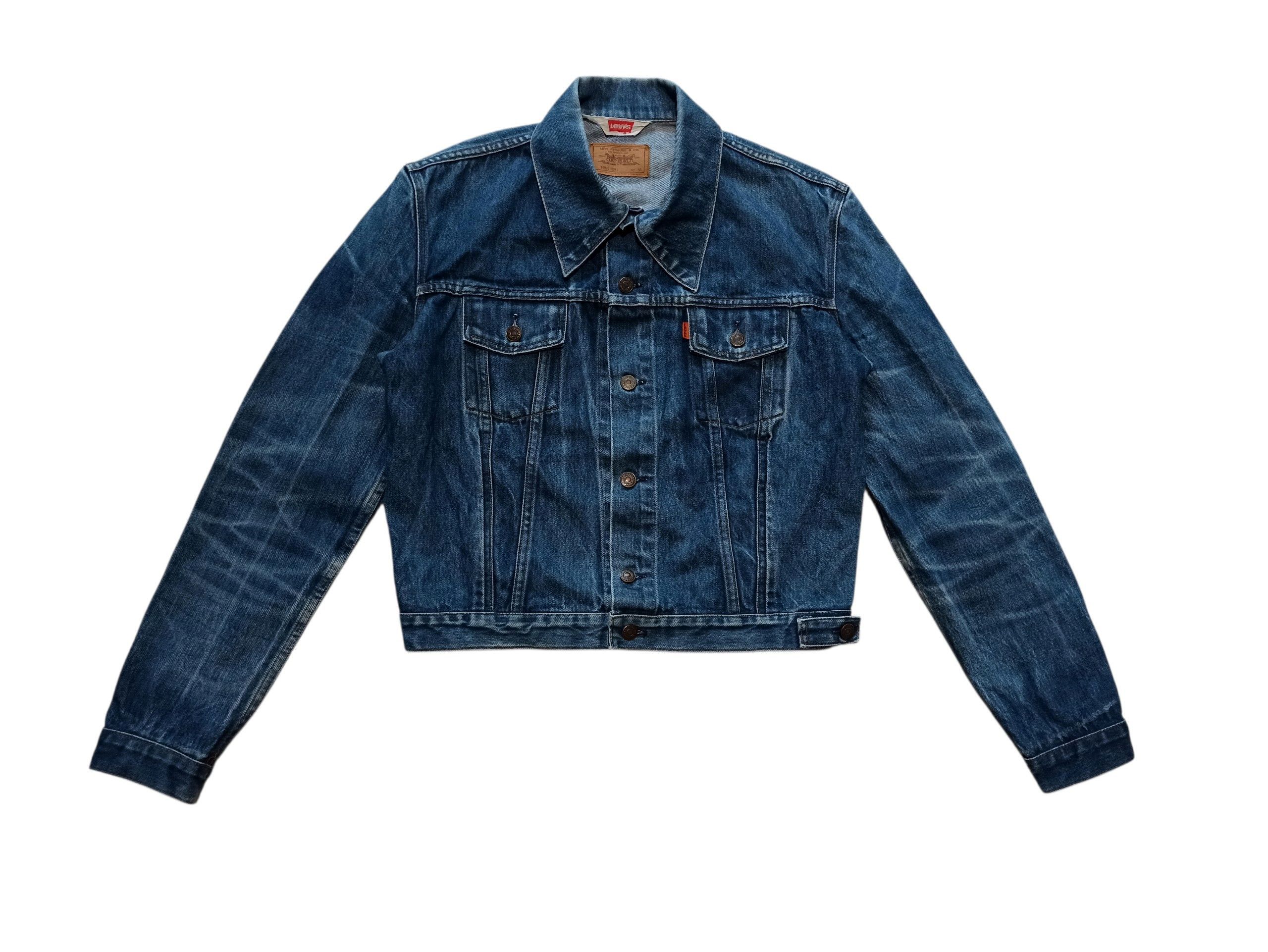 Levi's Rare 1977 Levi's 70577 Orange Tab Denim Jacket Boxy Size US L / EU 52-54 / 3 - 1 Thumbnail