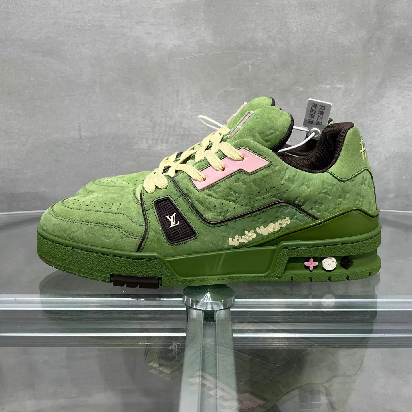 Louis Vuitton LV Trainer x Tyler Avocado Green UK5 (39) Size US 6 / EU 39 - 3 Thumbnail