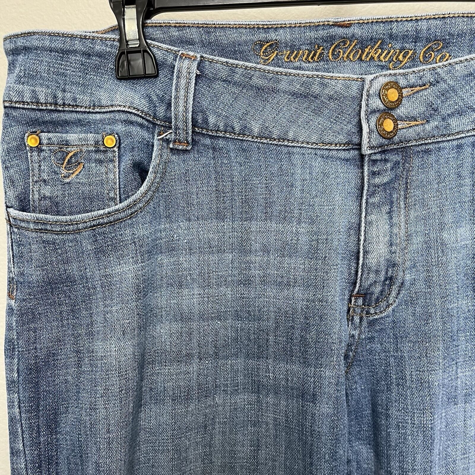 Vintage G-Unit | Vintage Flare Embroidered Pocket Jeans Size 13 Size 32" / US 10 / IT 46 - 4 Thumbnail