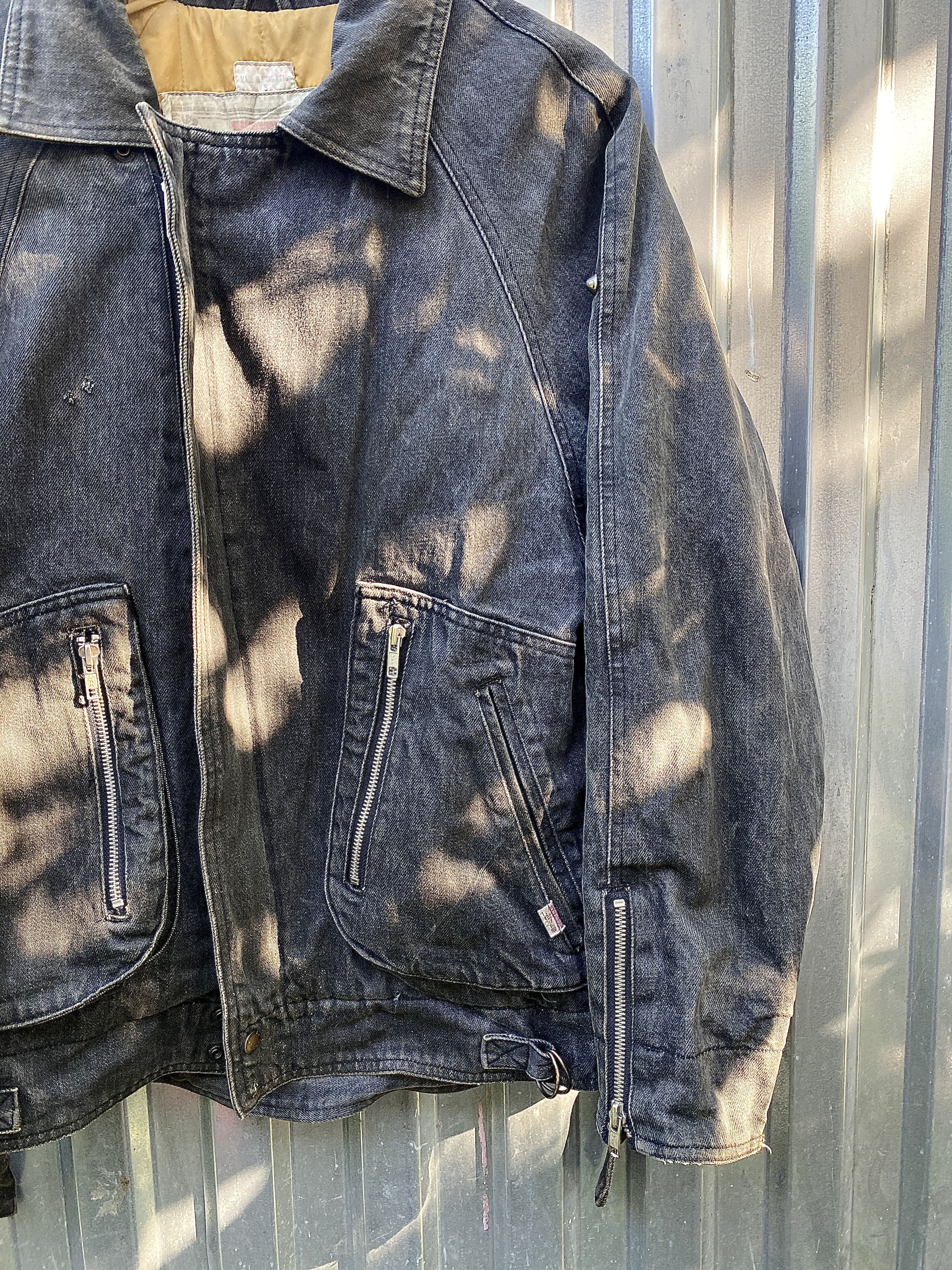 Levi's 💋VINTAGE RICK OWENS VIBE! LEVIS CARGO WASHED ZIPPER JACKET Size US M / EU 48-50 / 2 - 4 Thumbnail