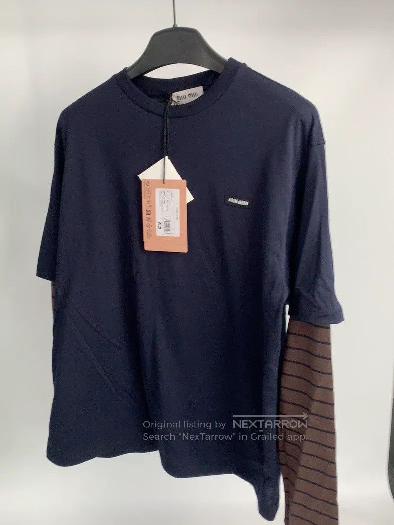 Miu Miu Miu Miu Size s Fake two long-sleeved T-shirts Size S / US 4 / IT 40 - 8 Thumbnail