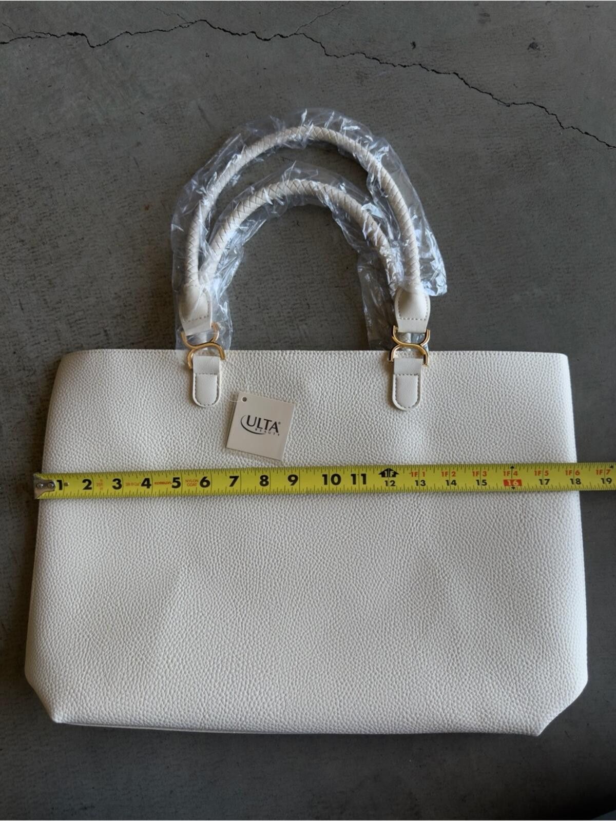 Other Ulta / Classic Minimal Work Tote Bag / Ivory w Gold Size ONE SIZE - 8 Thumbnail