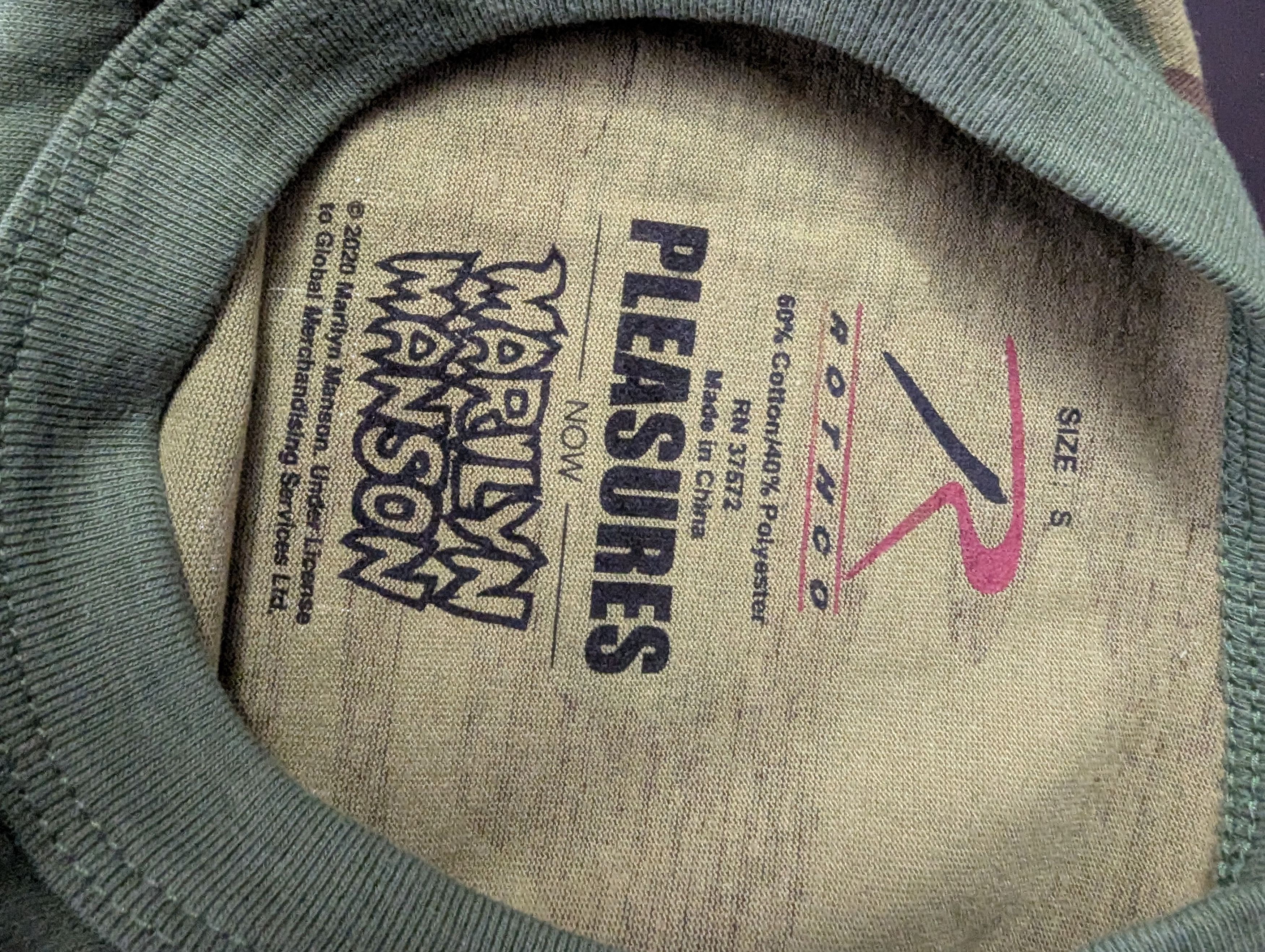 Marilyn Manson × Pleasures Pleasures x Marilyn Manson tee Size US S / EU 44-46 / 1 - 3 Thumbnail