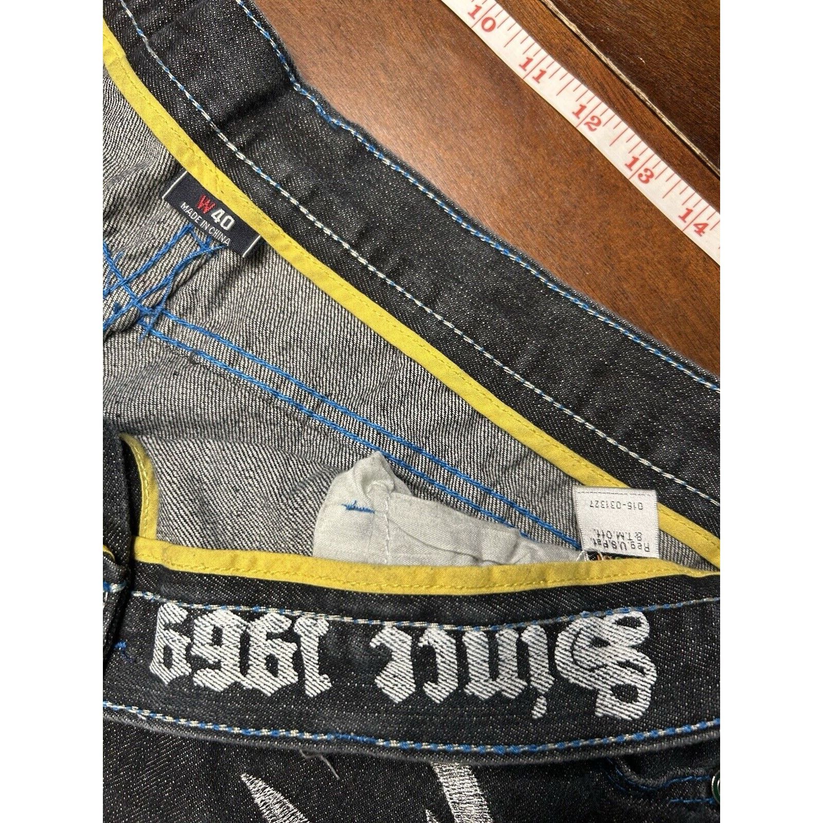 Coogi VTG Baggy Y2K Coogi Jeans Tiger Silver Hip Hop Skater RARE Size US 40 / EU 56 - 5 Thumbnail