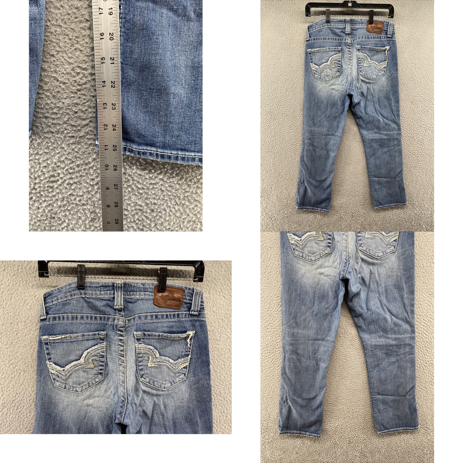 Vintage BIG STAR Women’s Maddie Bootcut Mid Rise Jeans SZ 28 Blue Denim Cotton Spandex Boots Cut Style: Bootcut, Stars, Embroidered, Logo, Pockets Womens Size 28" / US 6 / IT 42 - 8 Thumbnail
