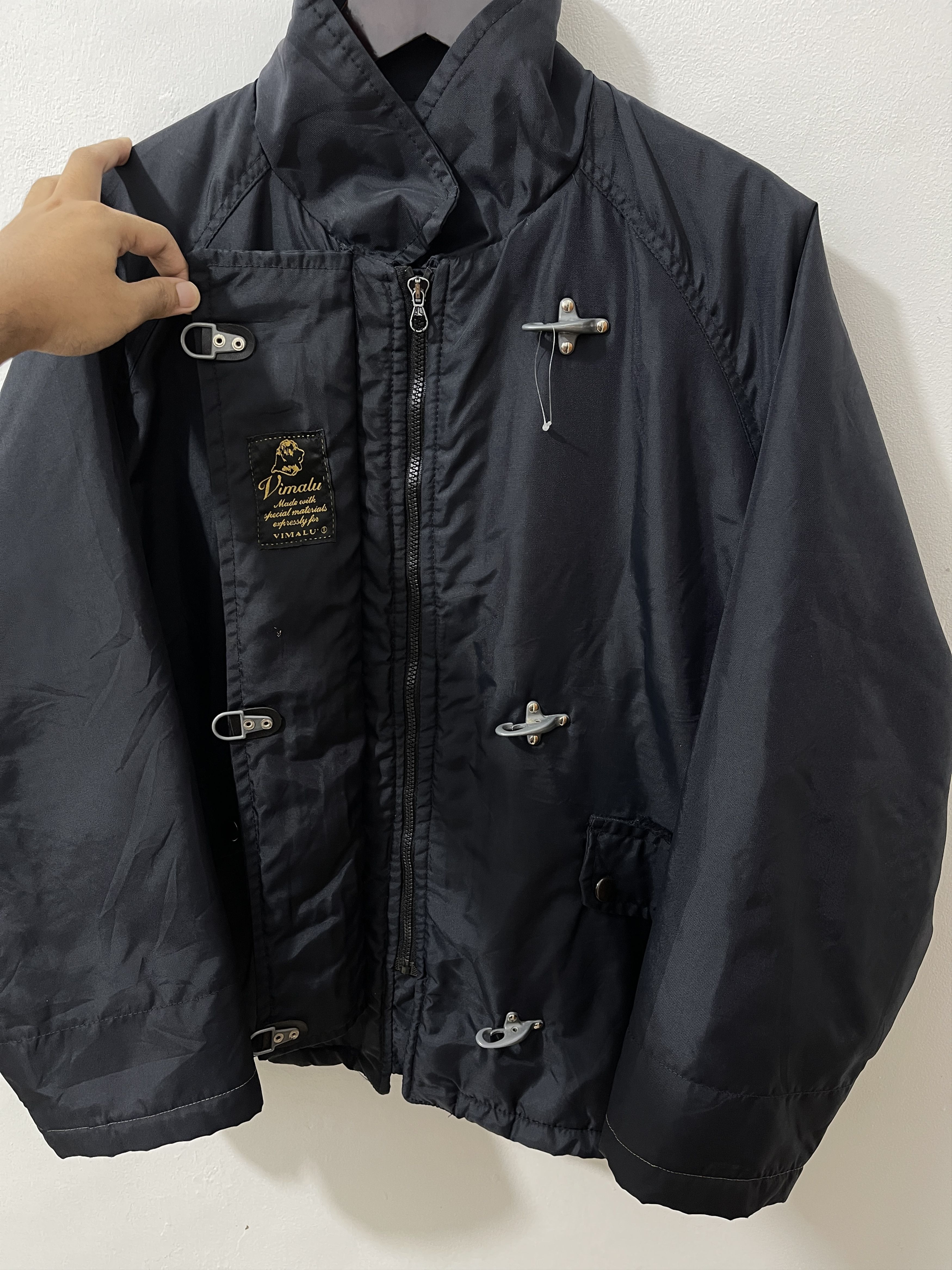 Japanese Brand 2000s Vimalu Japan Archive Fireman Clasp Black Jacket Size US XL / EU 56 / 4 - 5 Thumbnail